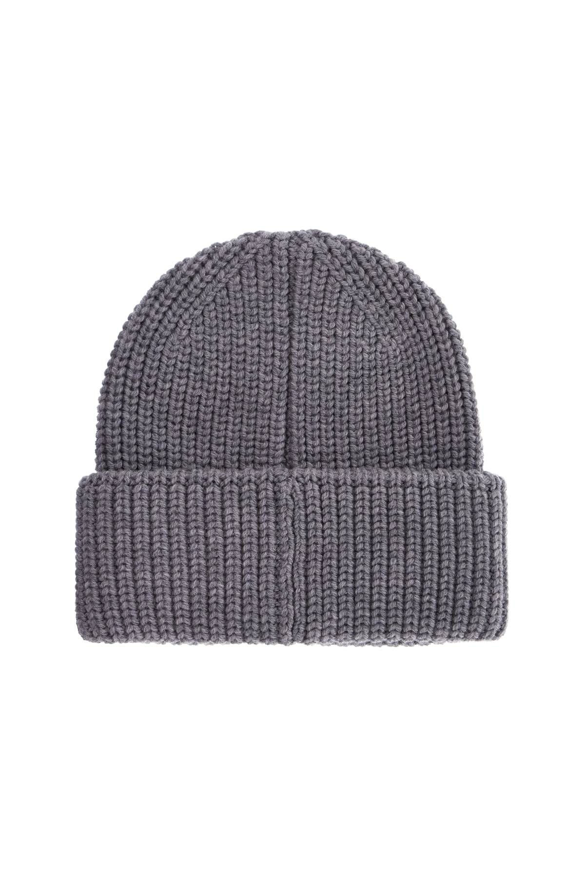 Shop Dsquared2 "beanie Hat With Patch Logo In Grey