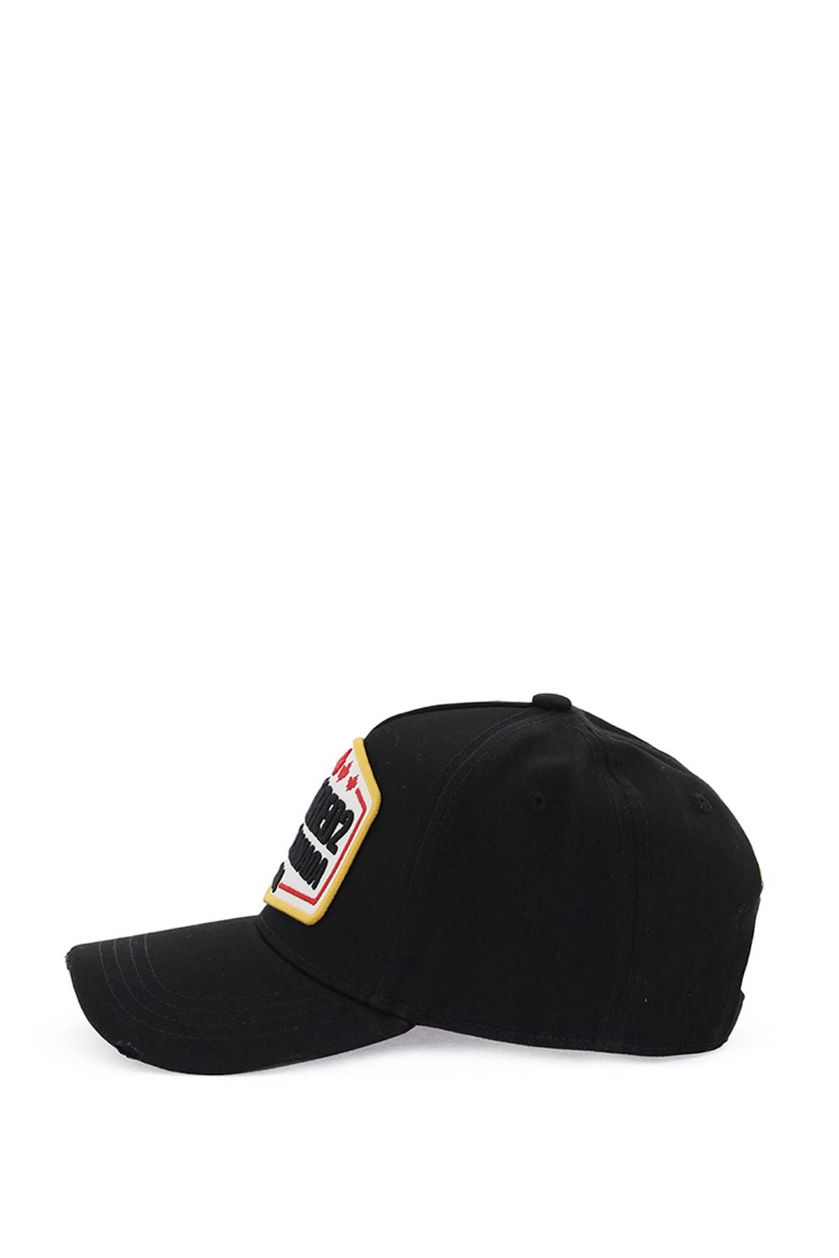 Shop Dsquared2 Baseball Cap With Logo Patch In Black