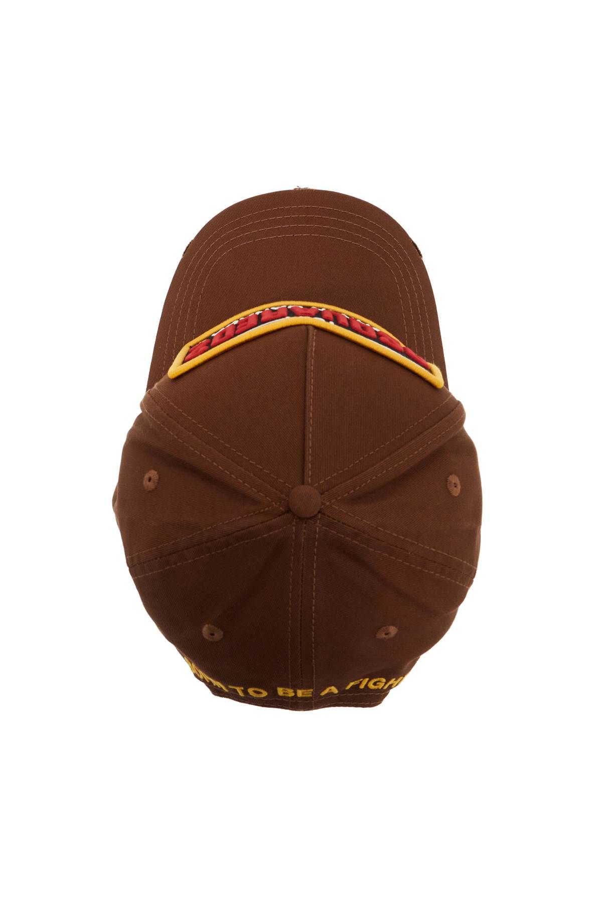 Shop Dsquared2 Baseball Cap With Logo Patch In Brown