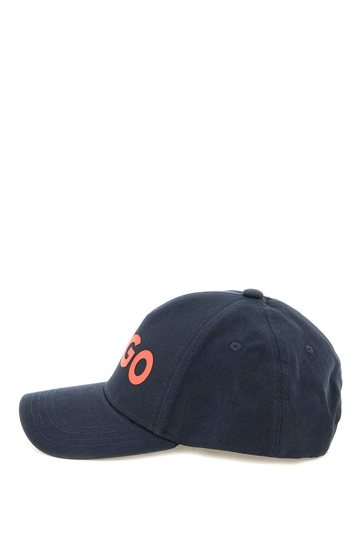 Shop Hugo Baseball Cap With Logo Print In Blue