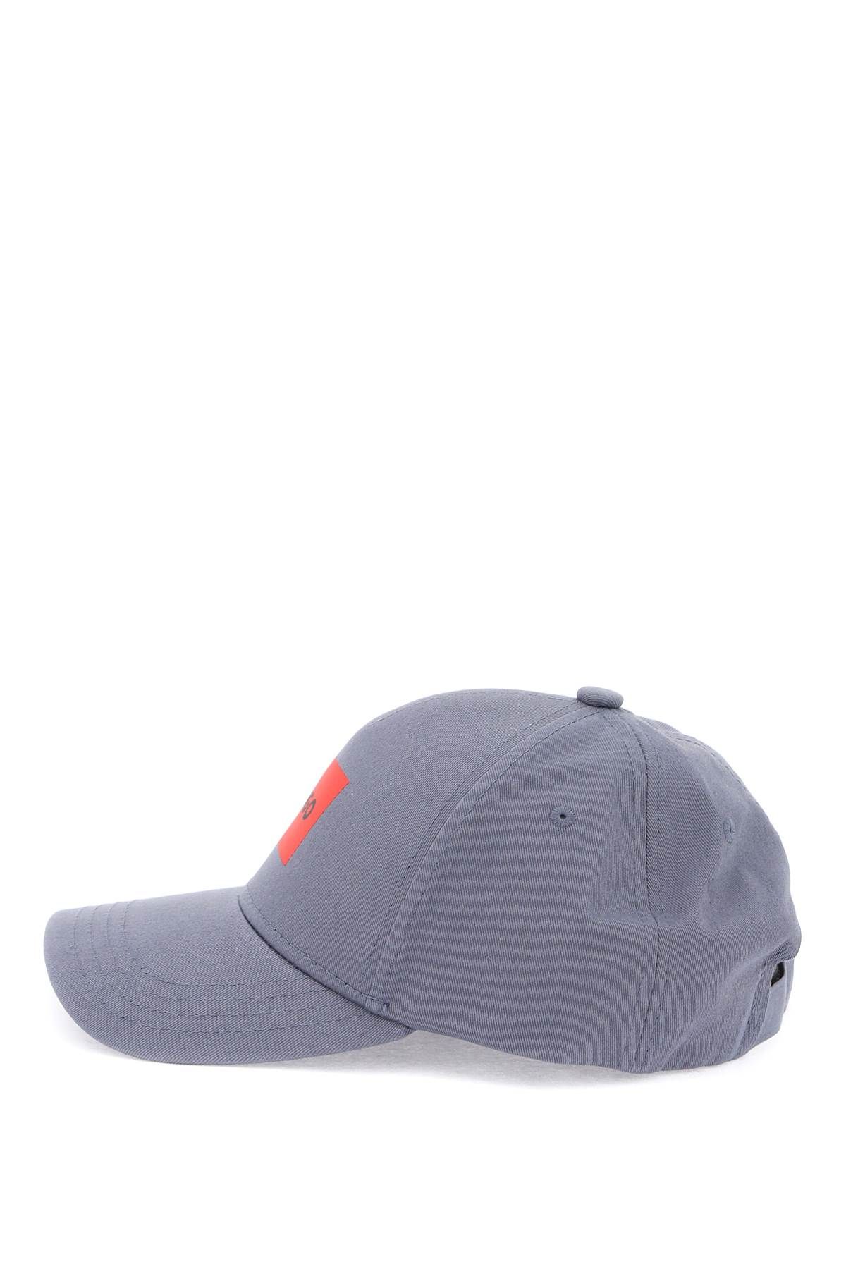 Shop Hugo Baseball Cap With Patch Design In Grey,blue