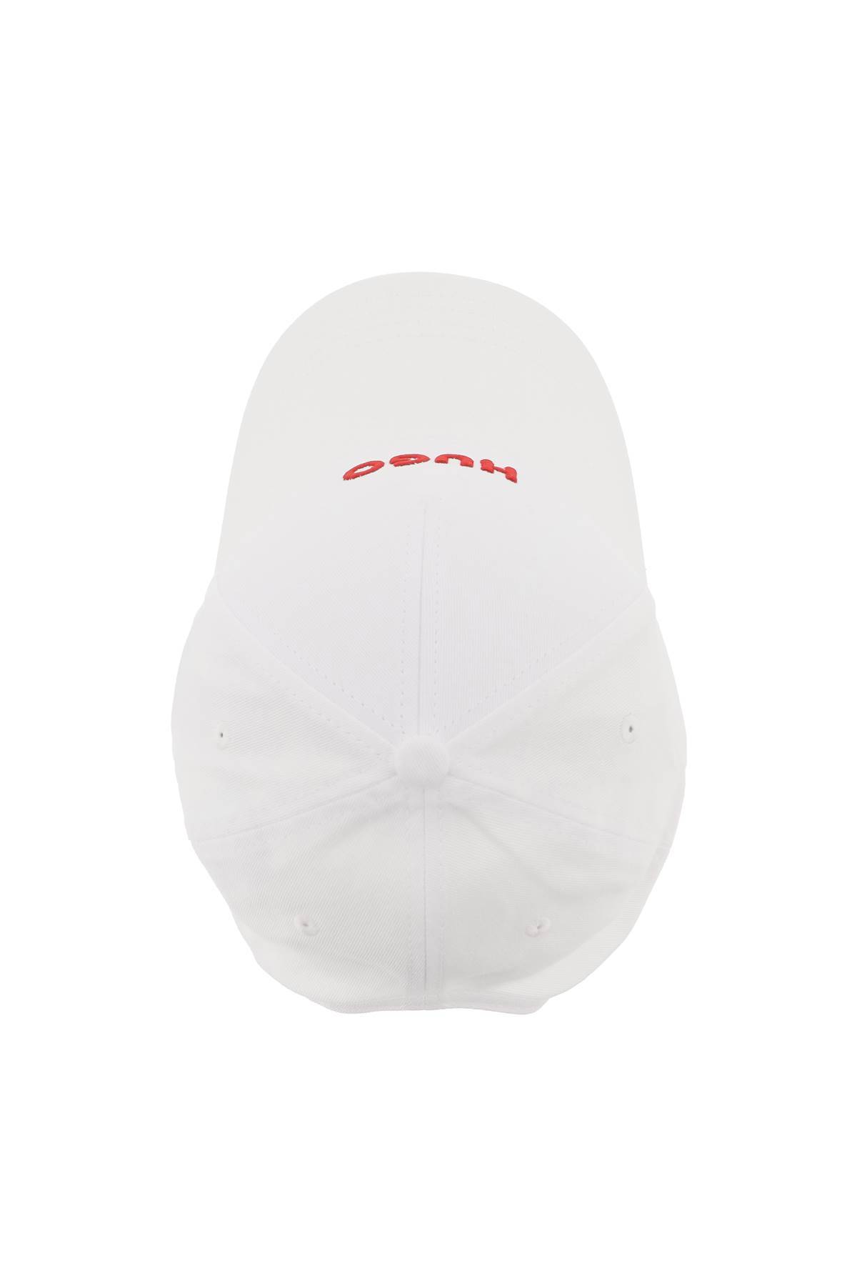Shop Hugo "jude Embroidered Logo Baseball Cap With In White