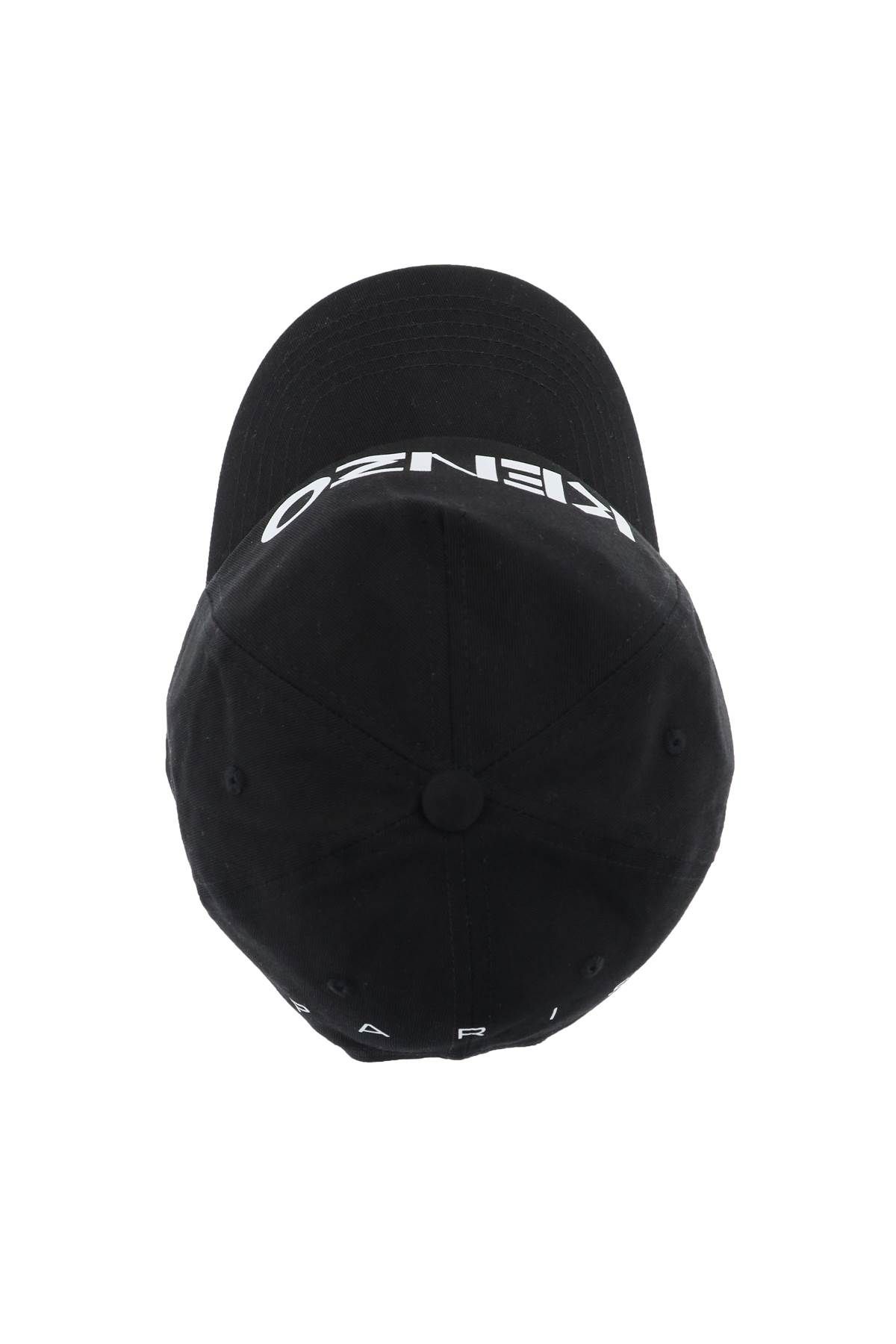 Shop Kenzo Logo Baseball Cap In Black