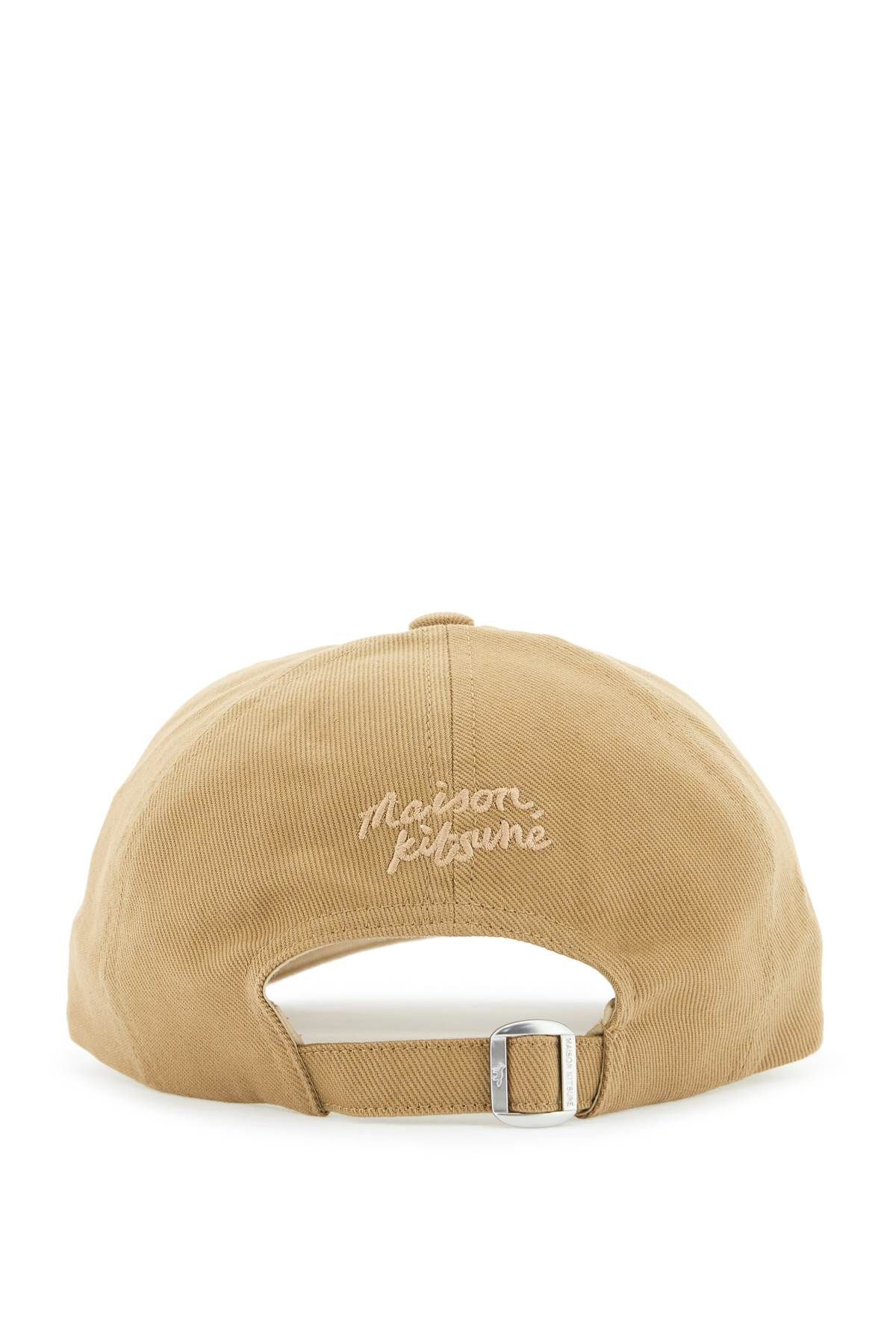 Shop Maison Kitsuné Bold Fox Head 6p Baseball Cap In Beige