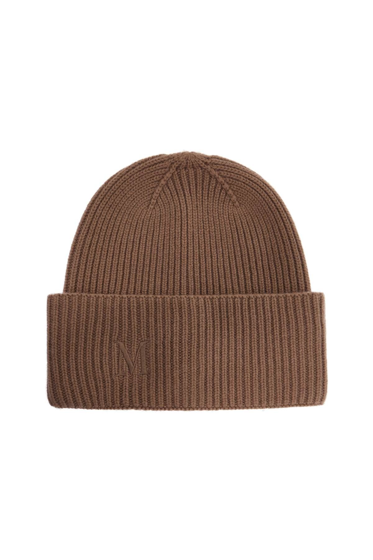 Shop Max Mara Cashmere Beanie Hat For In Brown