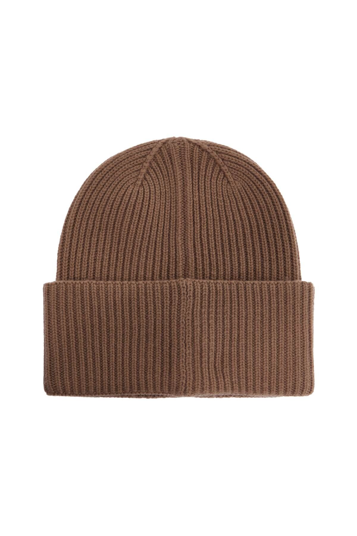 Shop Max Mara Cashmere Beanie Hat For In Brown