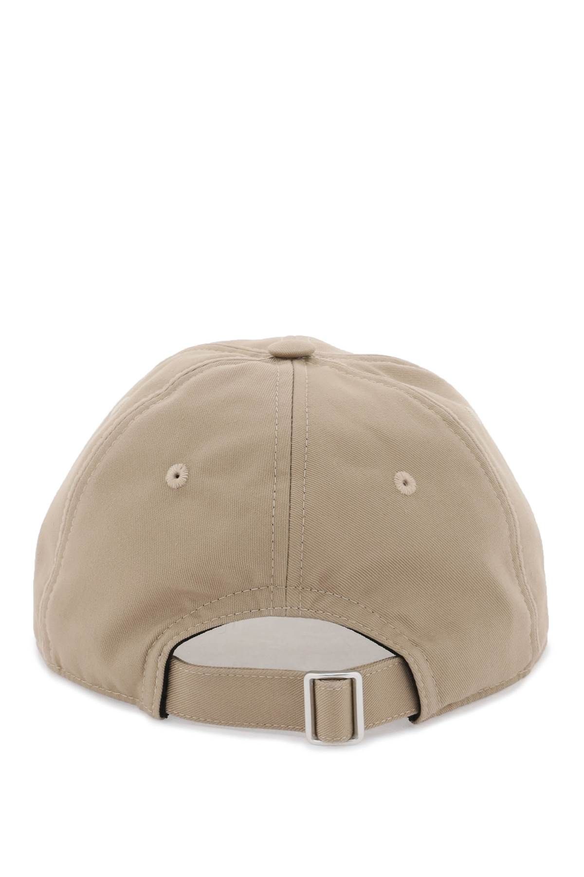 Shop Mm6 Maison Margiela Baseball Cap With Numeric Embroidery In Beige