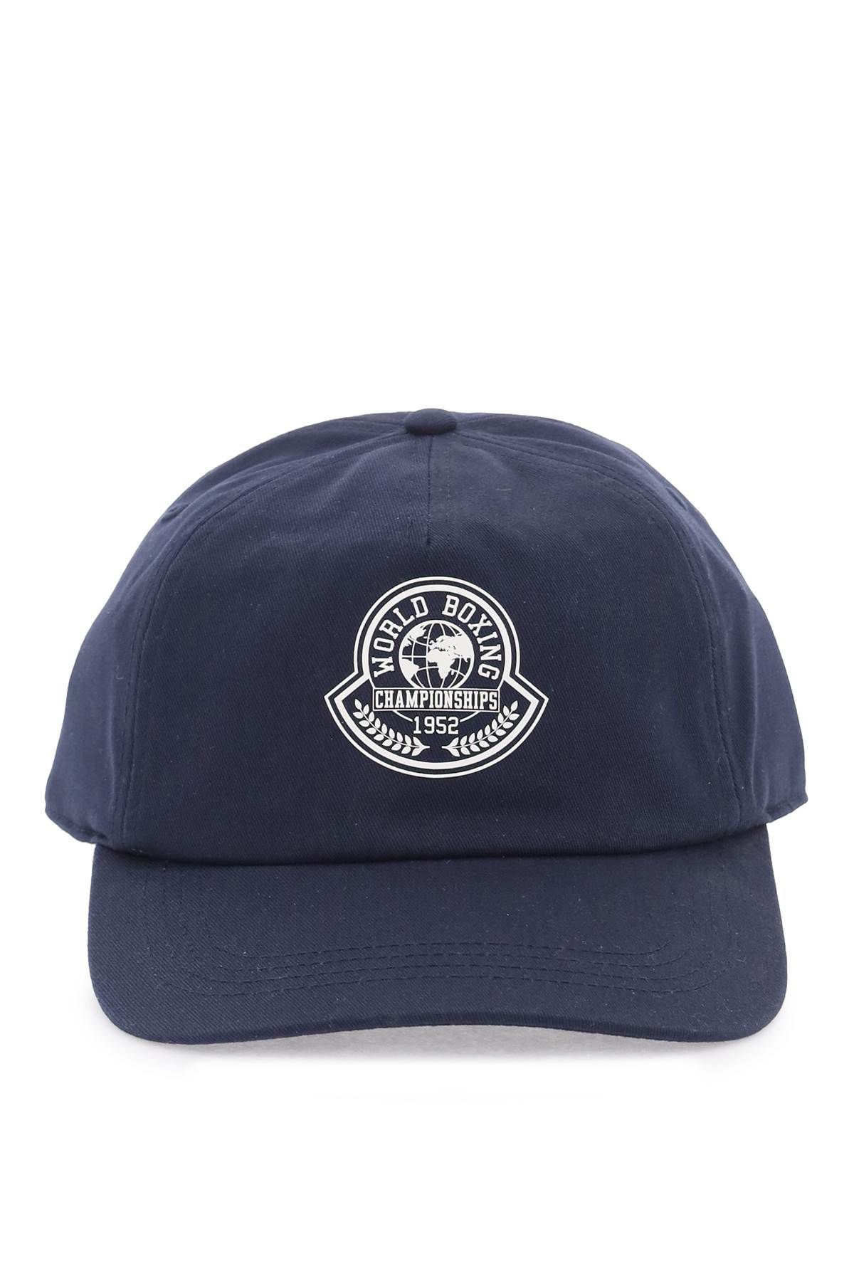 Moncler "baseball Cap With College-style Logo In Blue