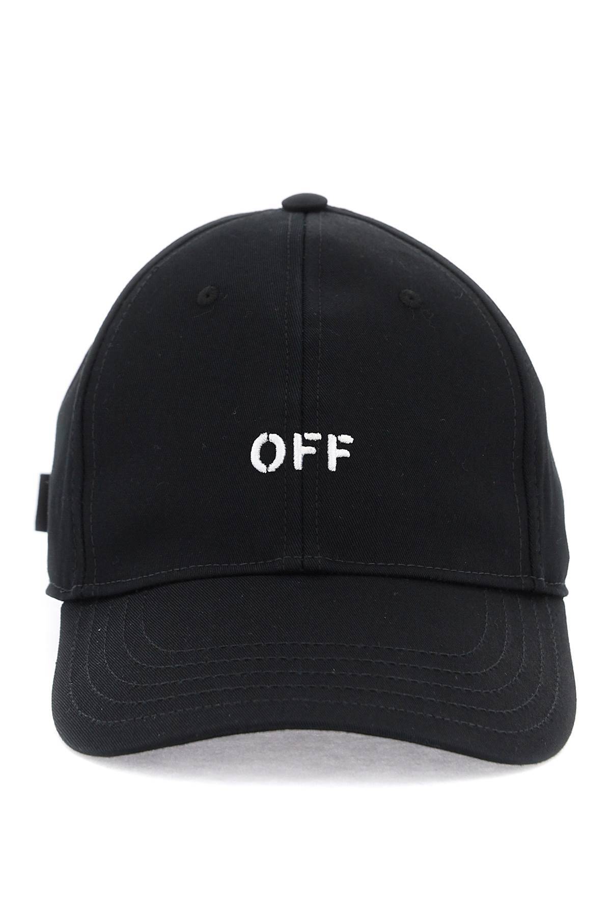 Shop Off-white Baseball Cap With Off Logo In Black