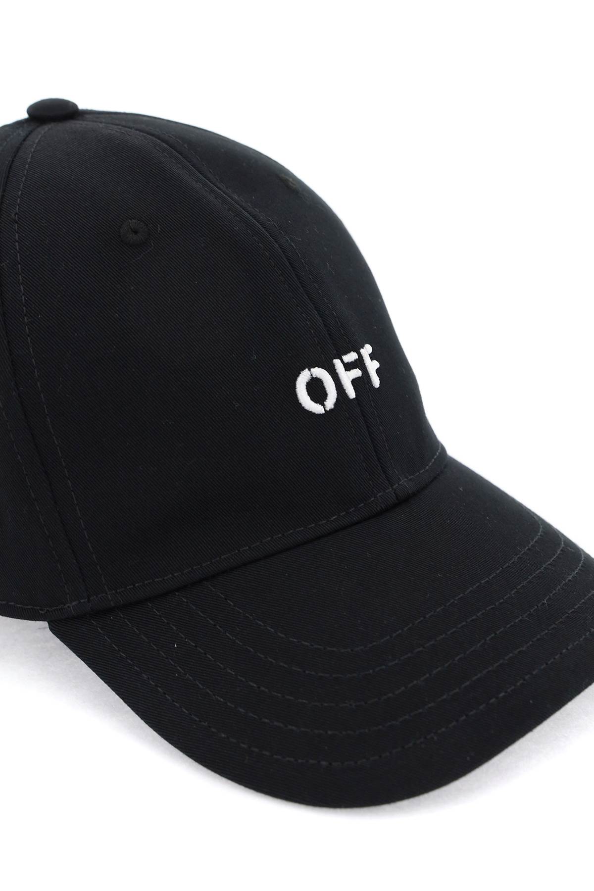 Shop Off-white Baseball Cap With Off Logo In Black