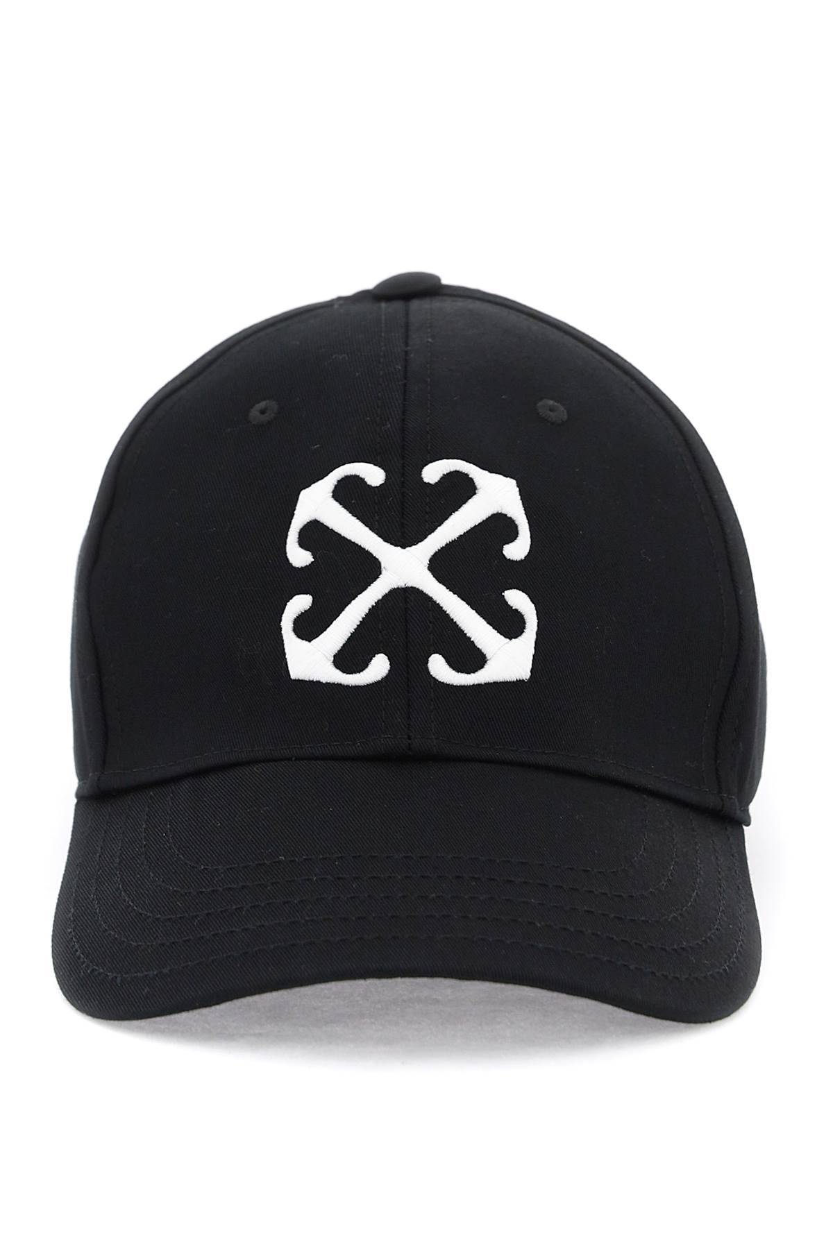 Off-white "arrow Logo Baseball Cap With Adjustable In Black