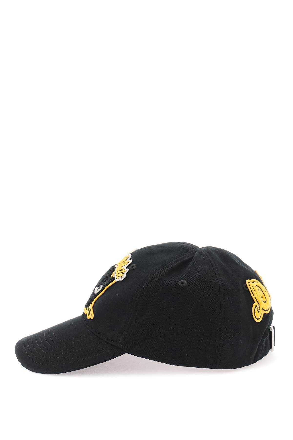 Shop Off-white Baseball Cap With Patch In Black