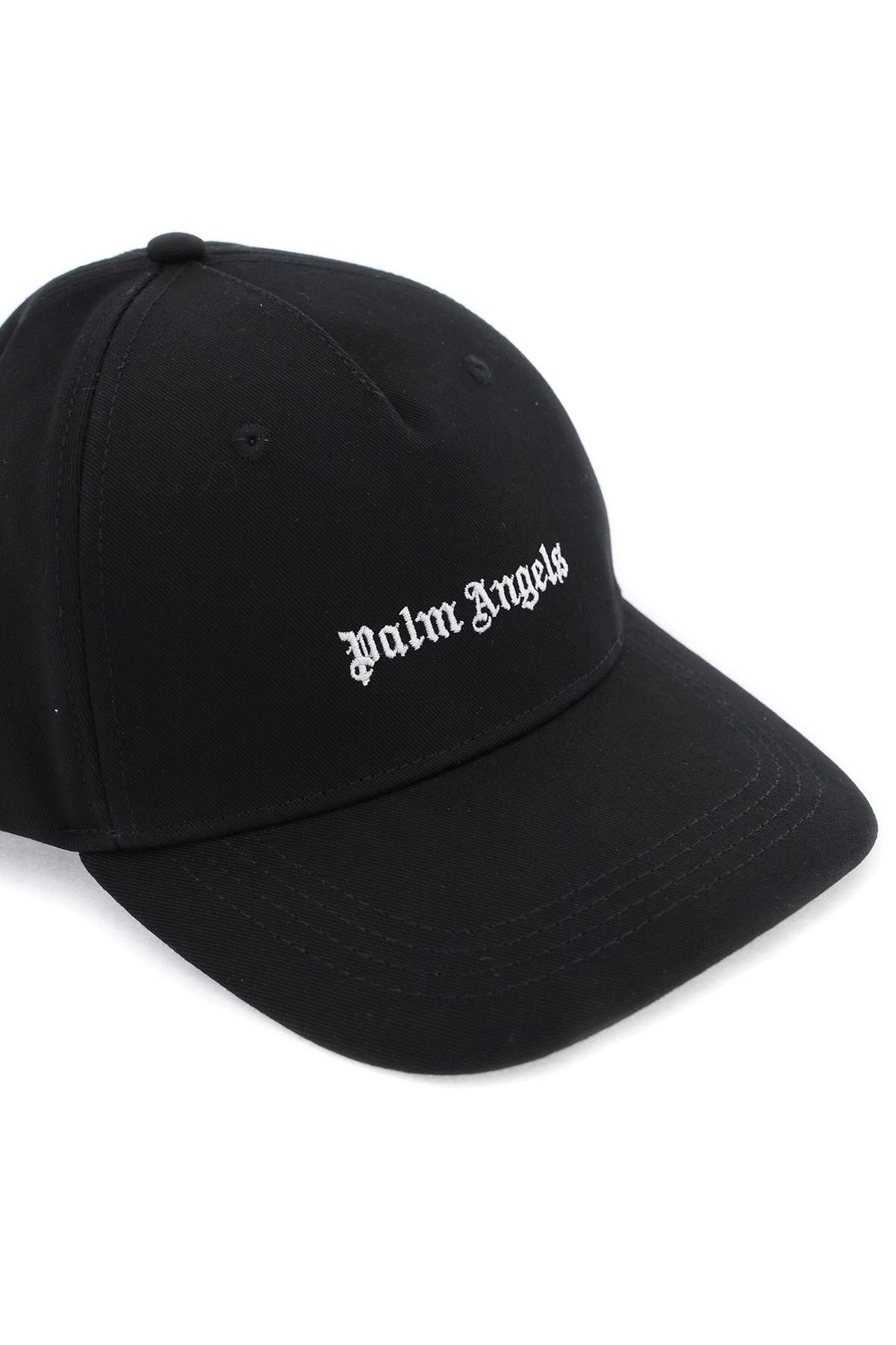 Shop Palm Angels Embroidered Logo Baseball Cap With In Black