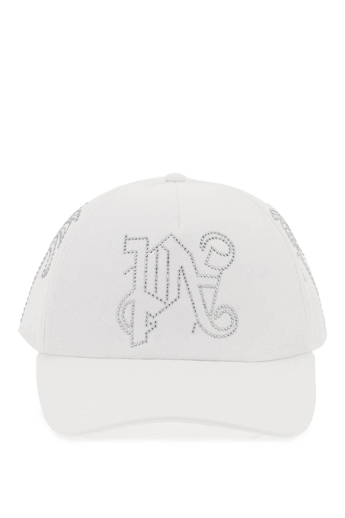 Shop Palm Angels Pa Monogram Baseball Cap In White