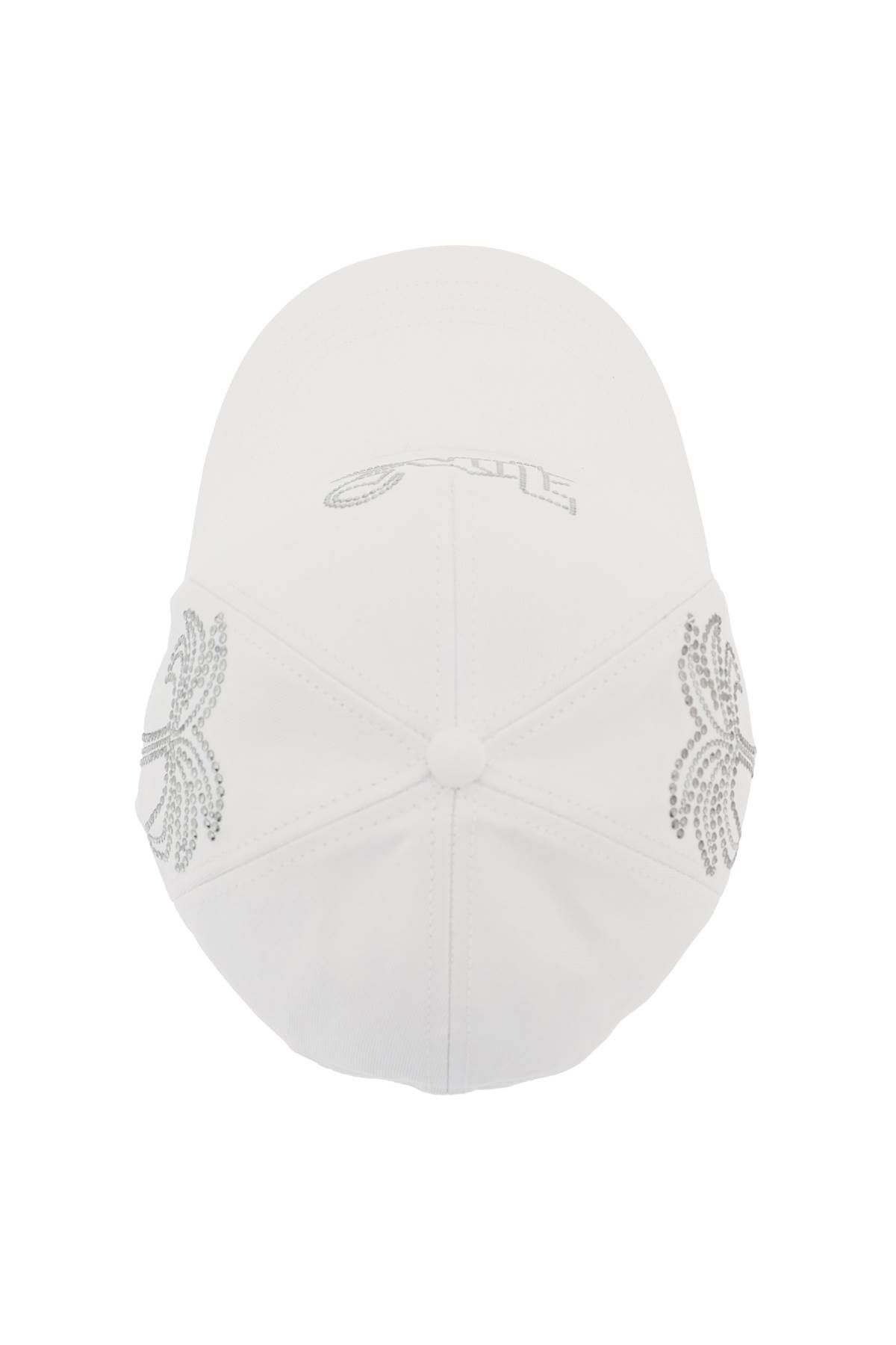 Shop Palm Angels Pa Monogram Baseball Cap In White