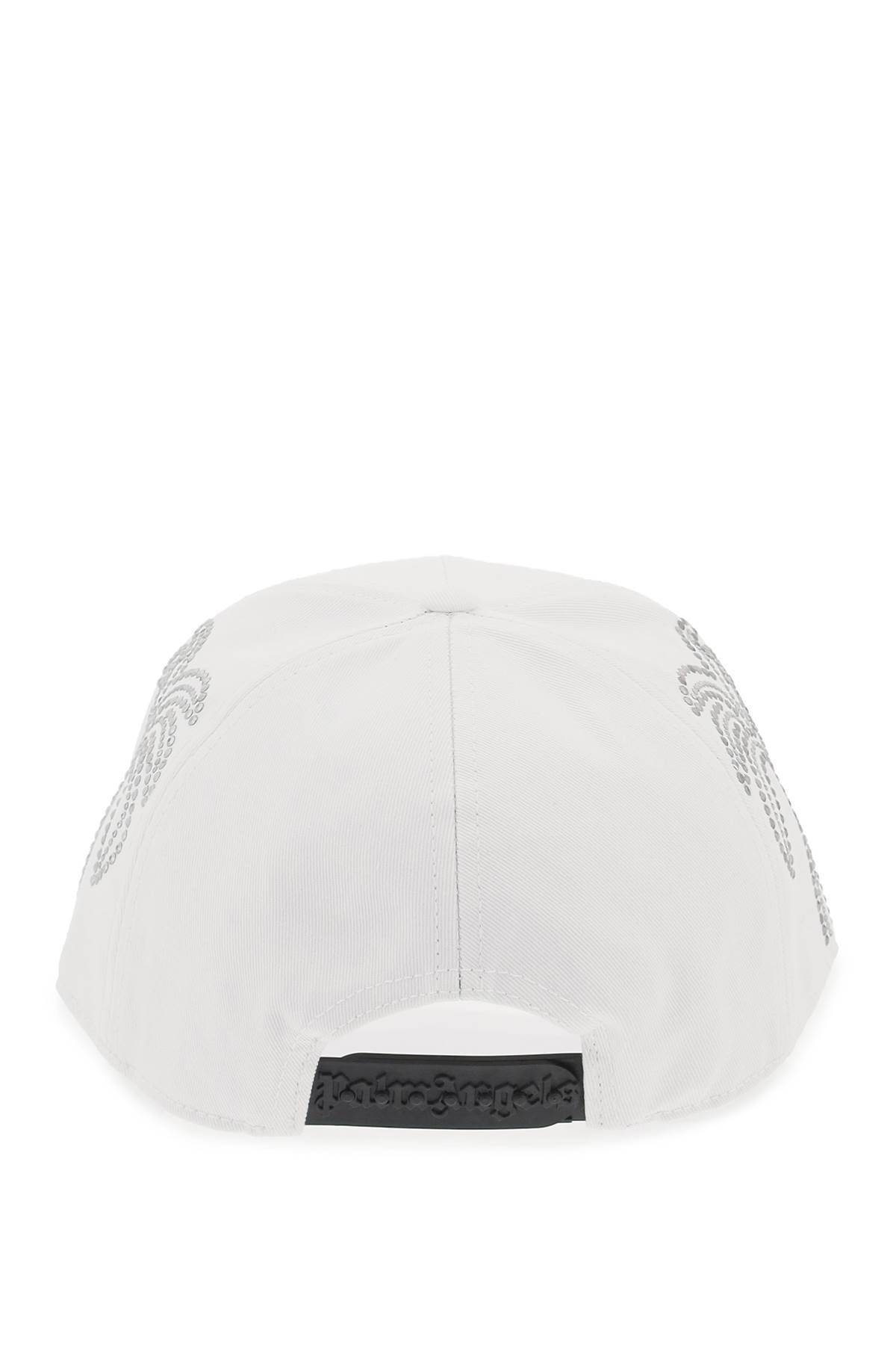 Shop Palm Angels Pa Monogram Baseball Cap In White