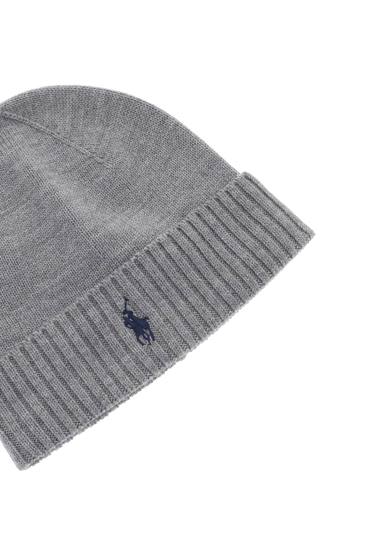 Shop Polo Ralph Lauren Woolen Beanie Hat In Grey