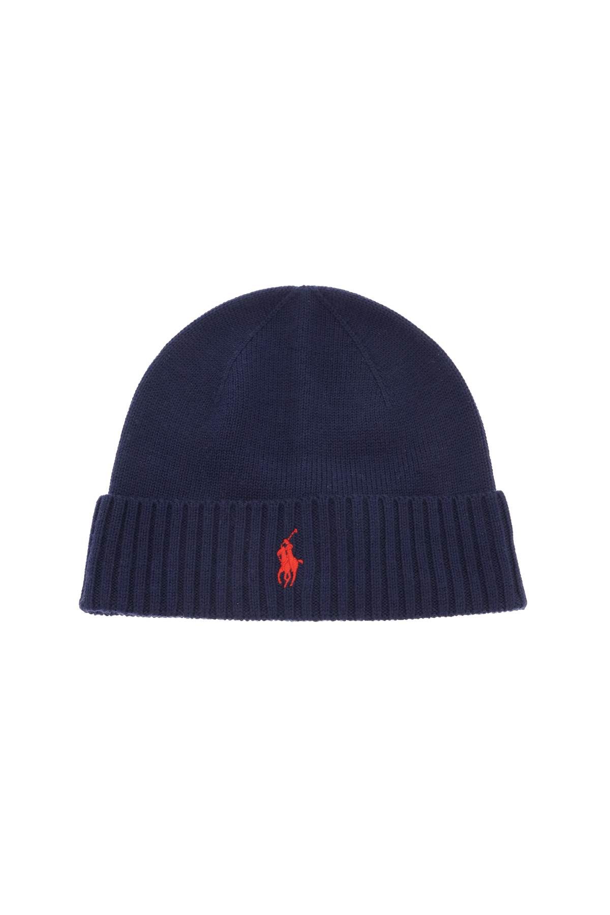 Shop Polo Ralph Lauren Woolen Beanie Hat In Blue