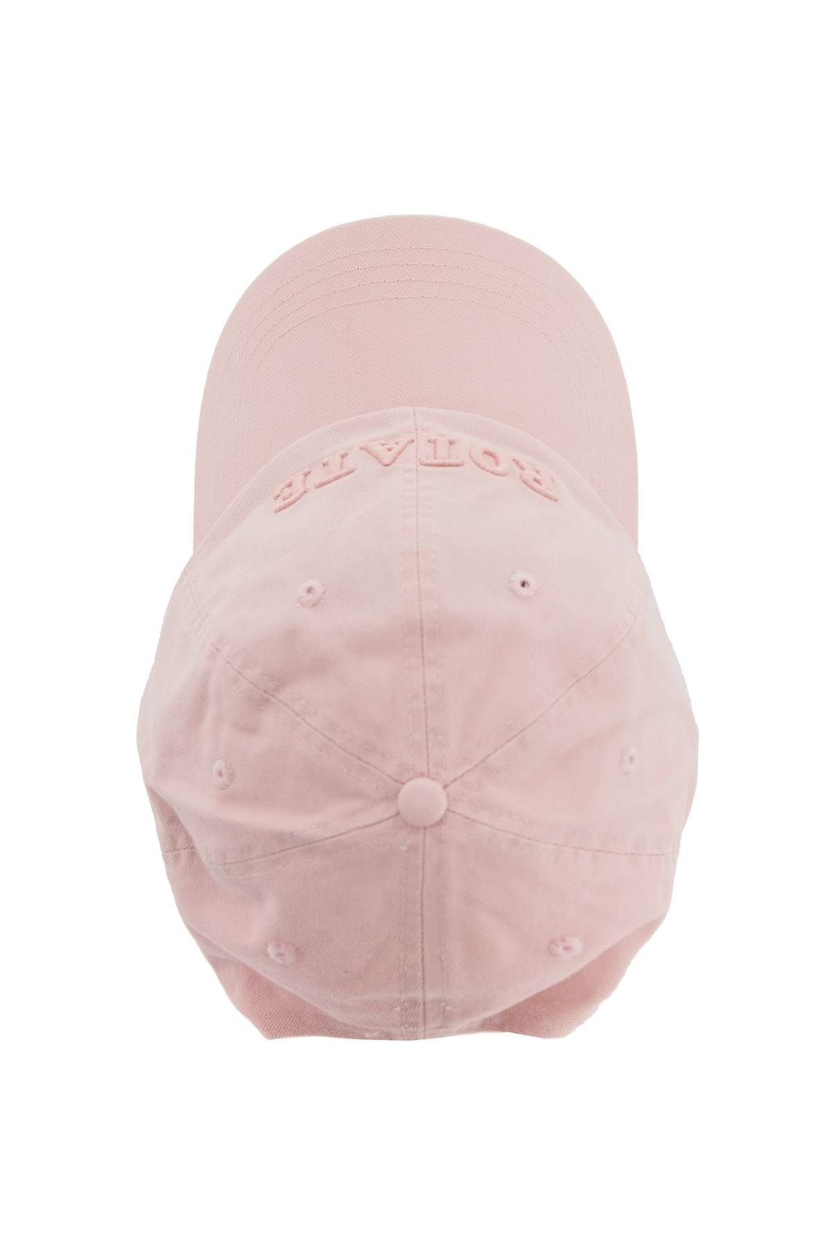 Shop Rotate Birger Christensen Baseball Cap Made Of Canvas In Pink