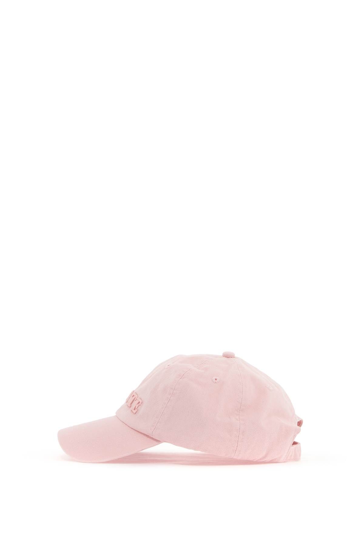 Shop Rotate Birger Christensen Baseball Cap Made Of Canvas In Pink