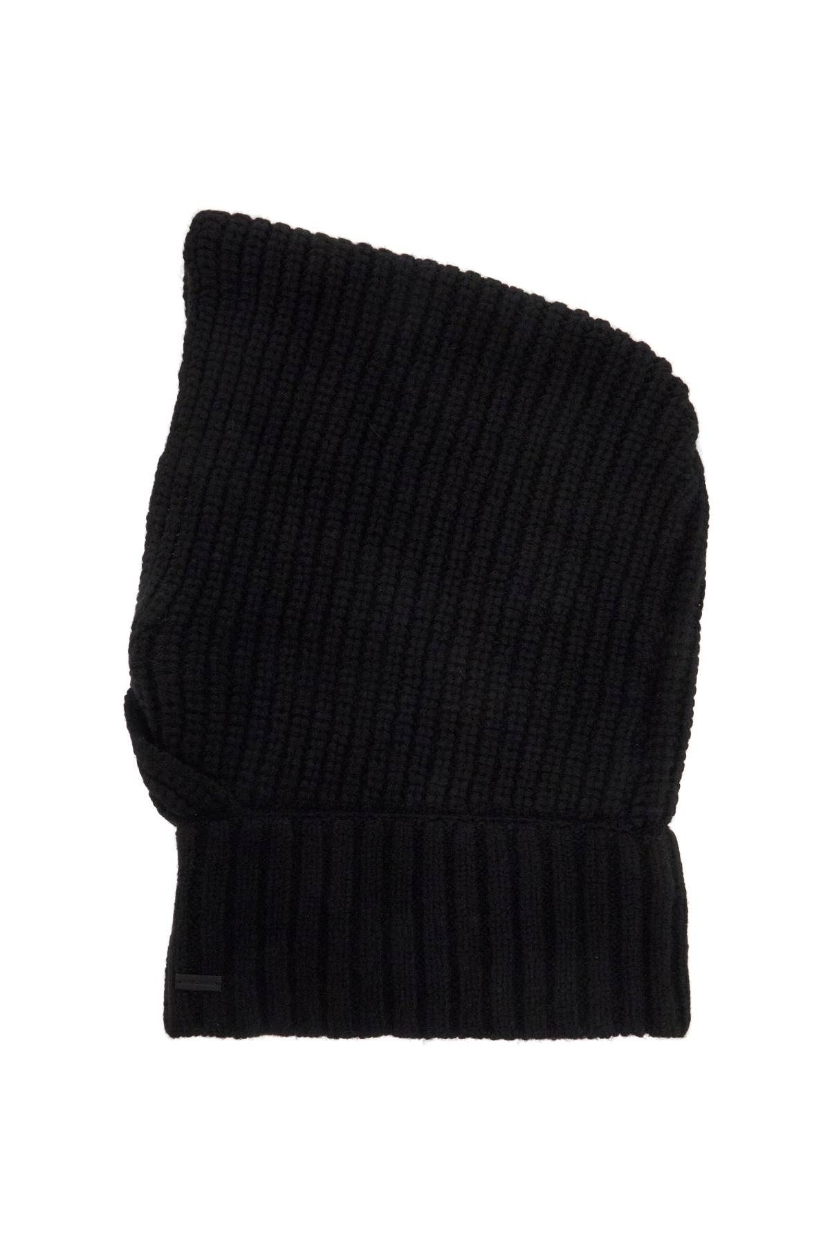 Shop Saint Laurent Alpaca Wool Hood In Black