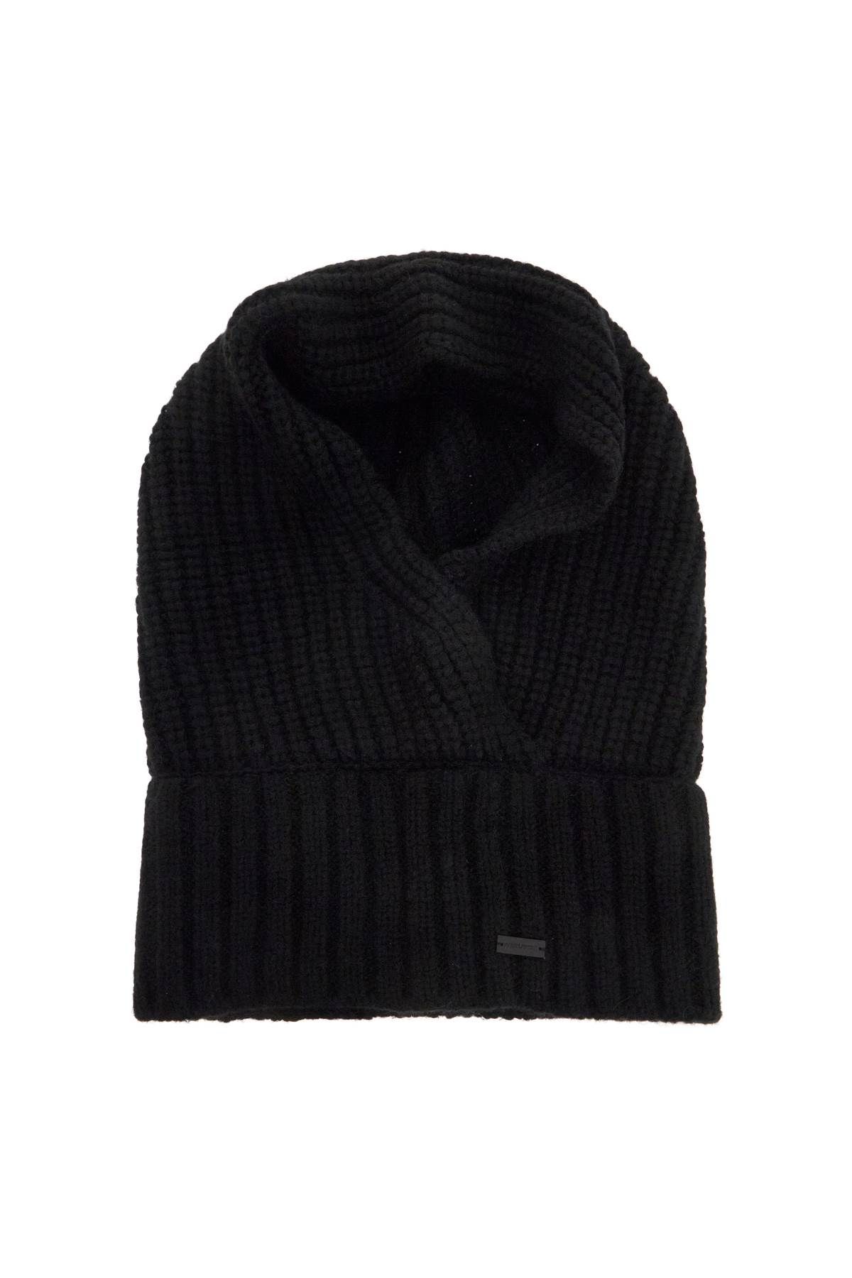 Shop Saint Laurent Alpaca Wool Hood In Black