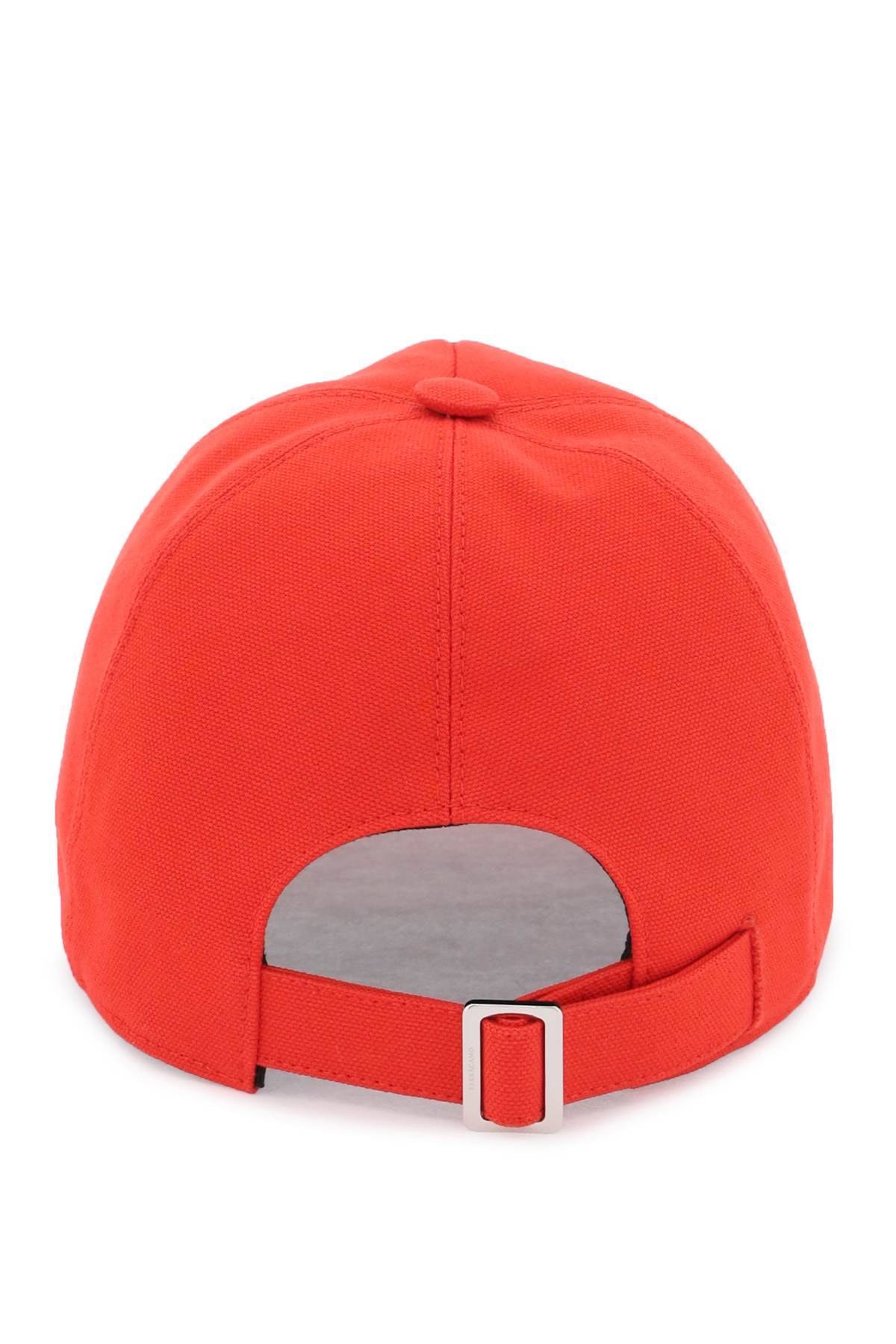 Shop Ferragamo Logo Baseball Cap In Red