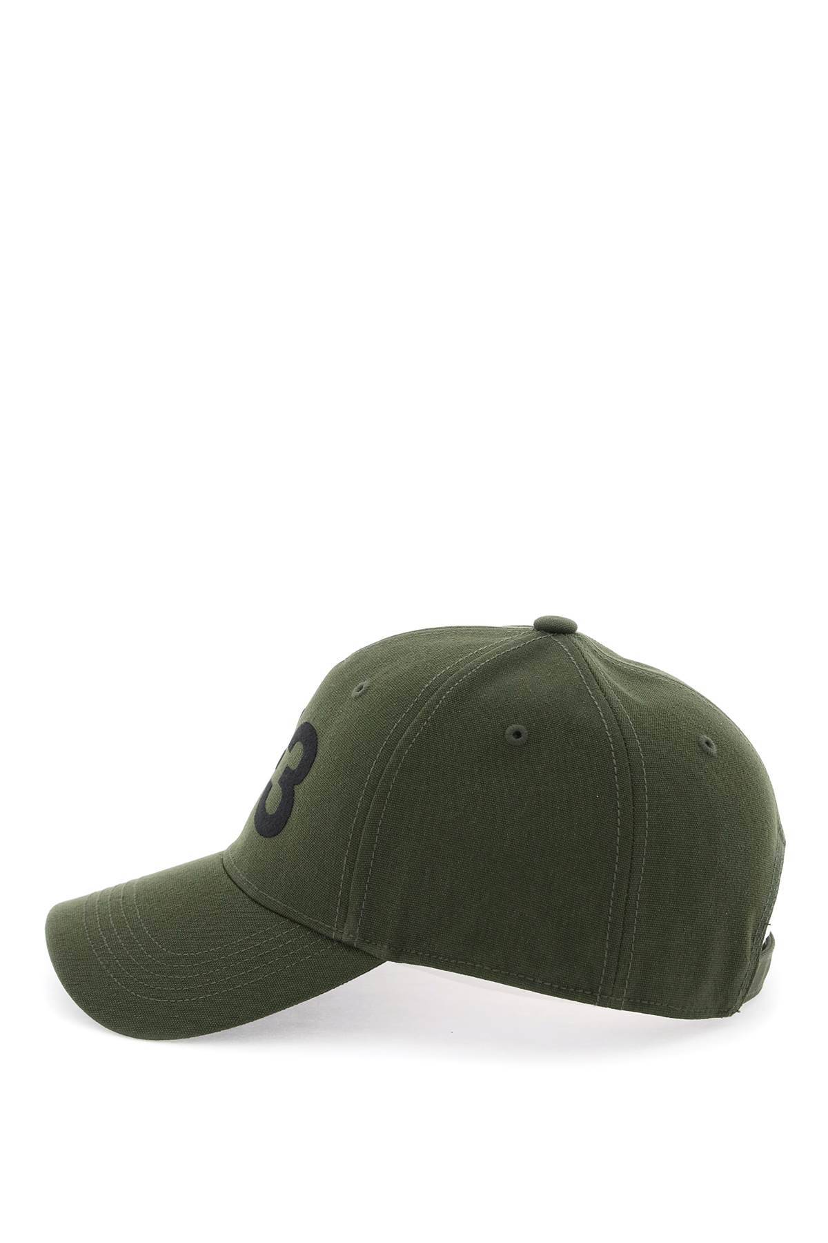 Shop Y-3 Baseball Cap With Logo Embroidery In Green