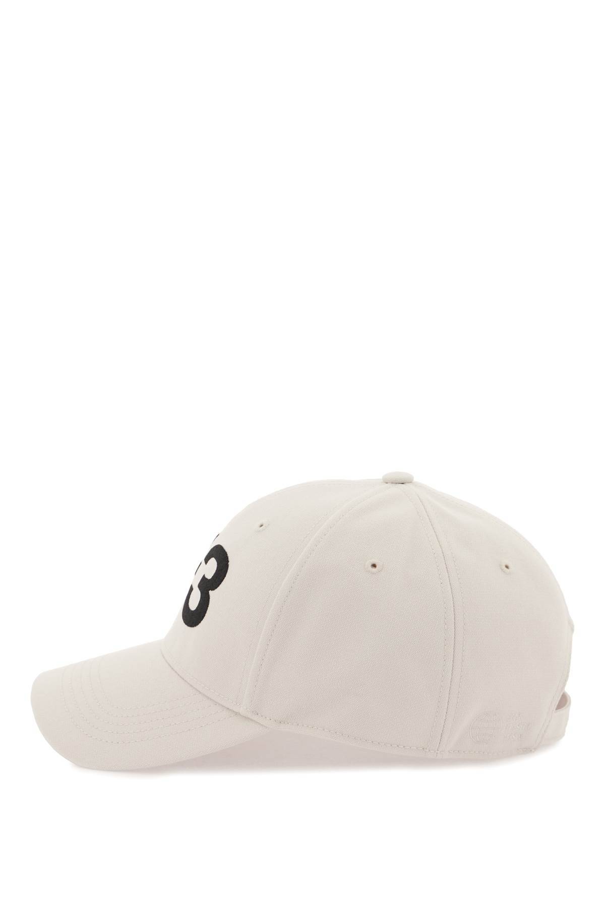 Shop Y-3 Baseball Cap With Embroidered Logo In Grey