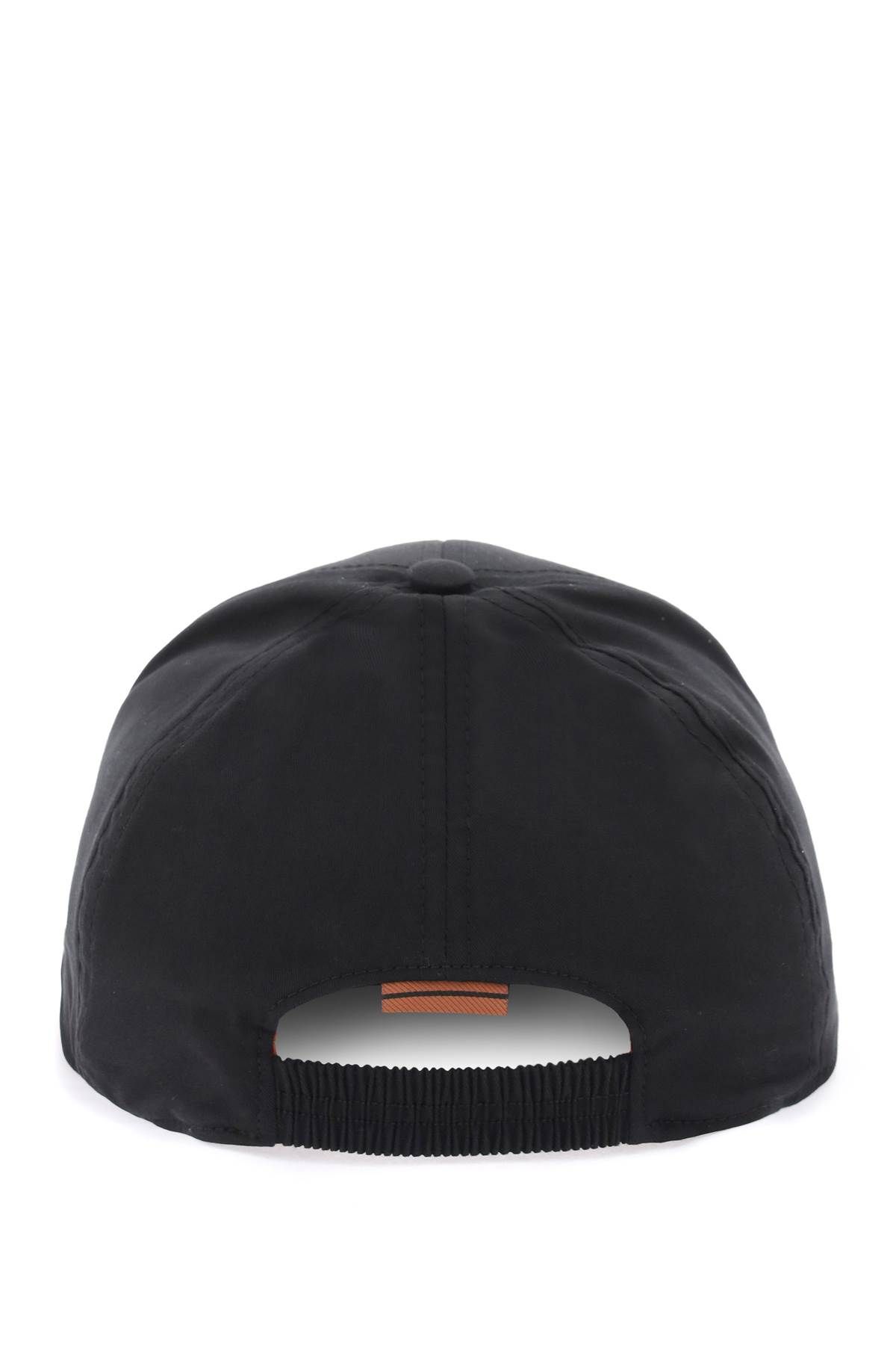 Shop Zegna Baseball Cap With Logo Embroidery In Black,white