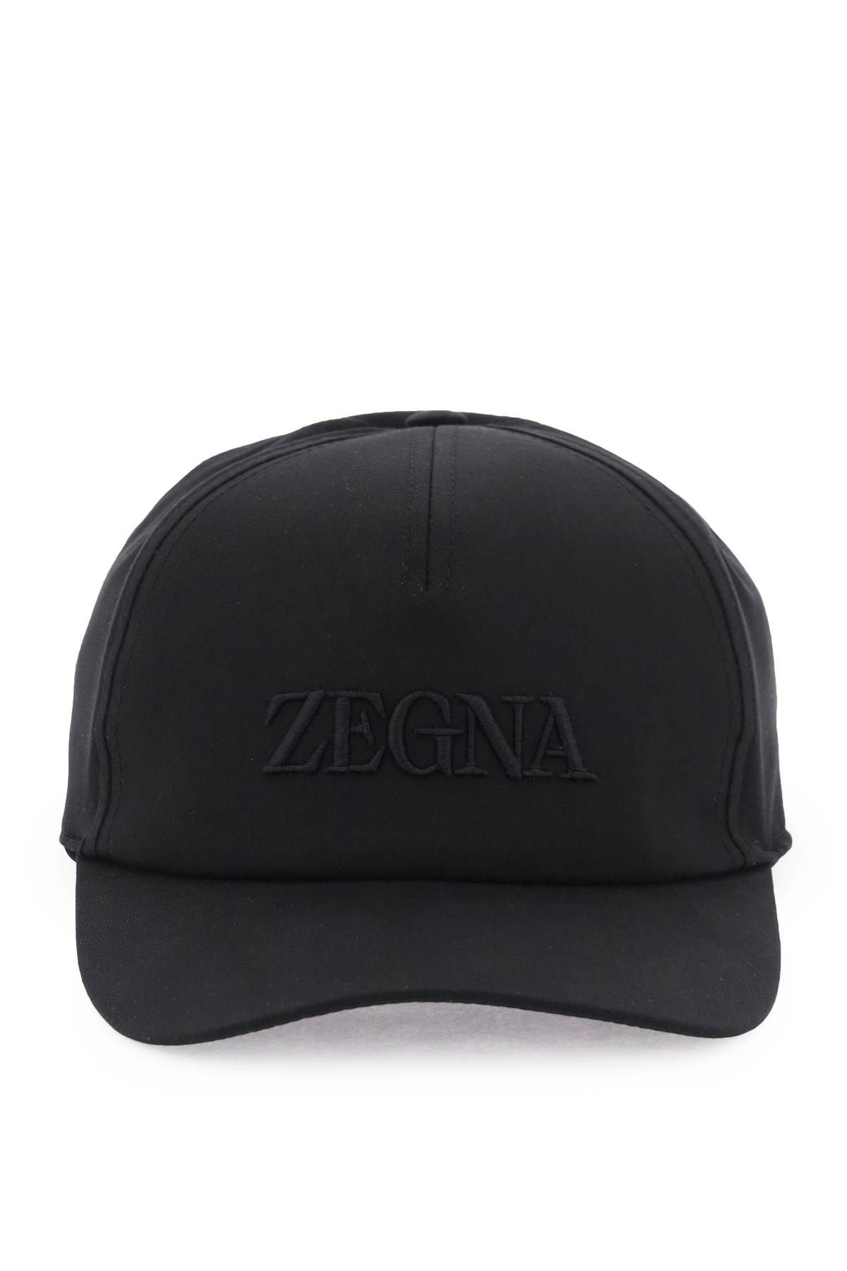 Shop Zegna Baseball Cap With Logo Embroidery In Black