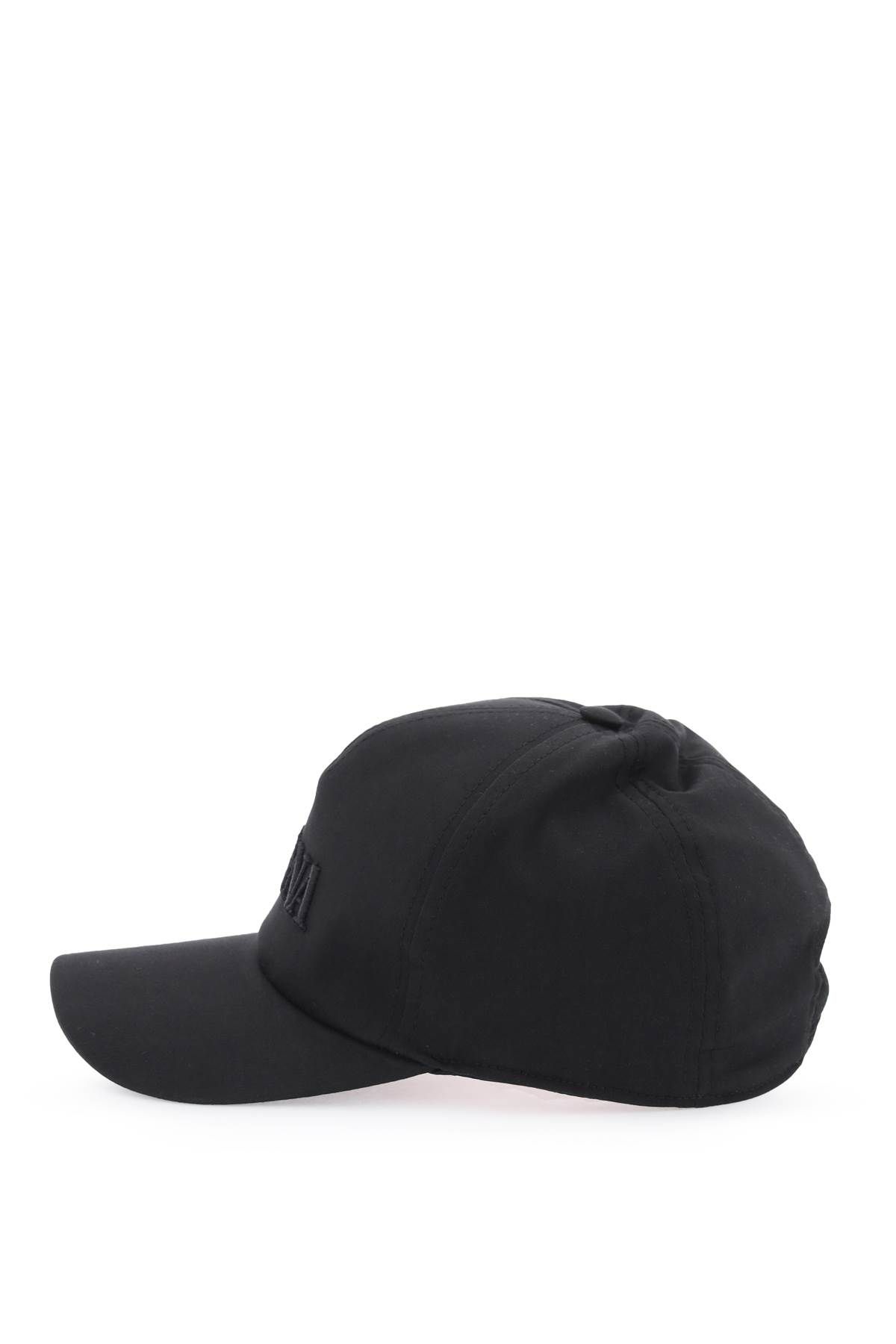 Shop Zegna Baseball Cap With Logo Embroidery In Black
