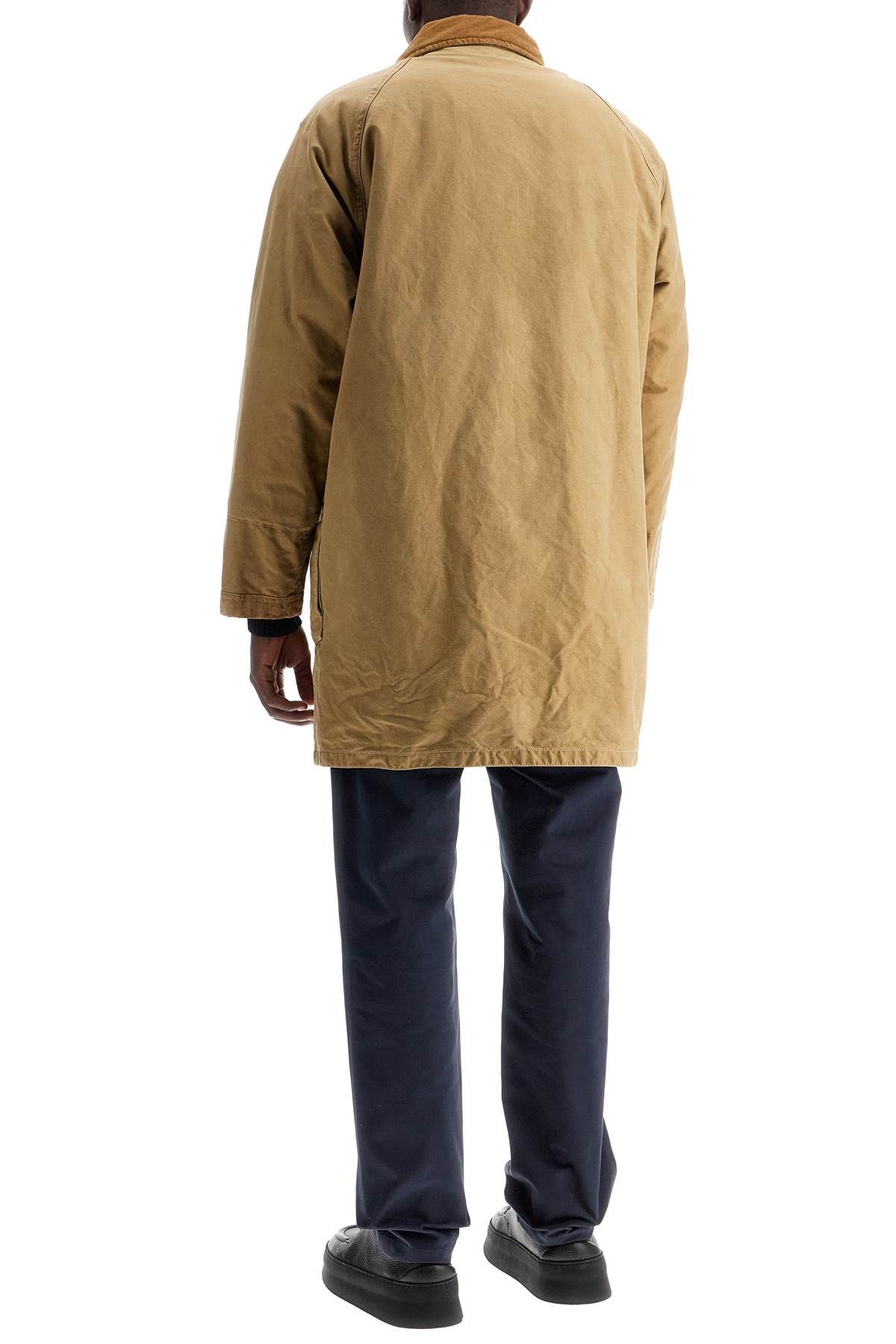 Shop Fay Archive Padded Canvas Jacket Coat In Beige