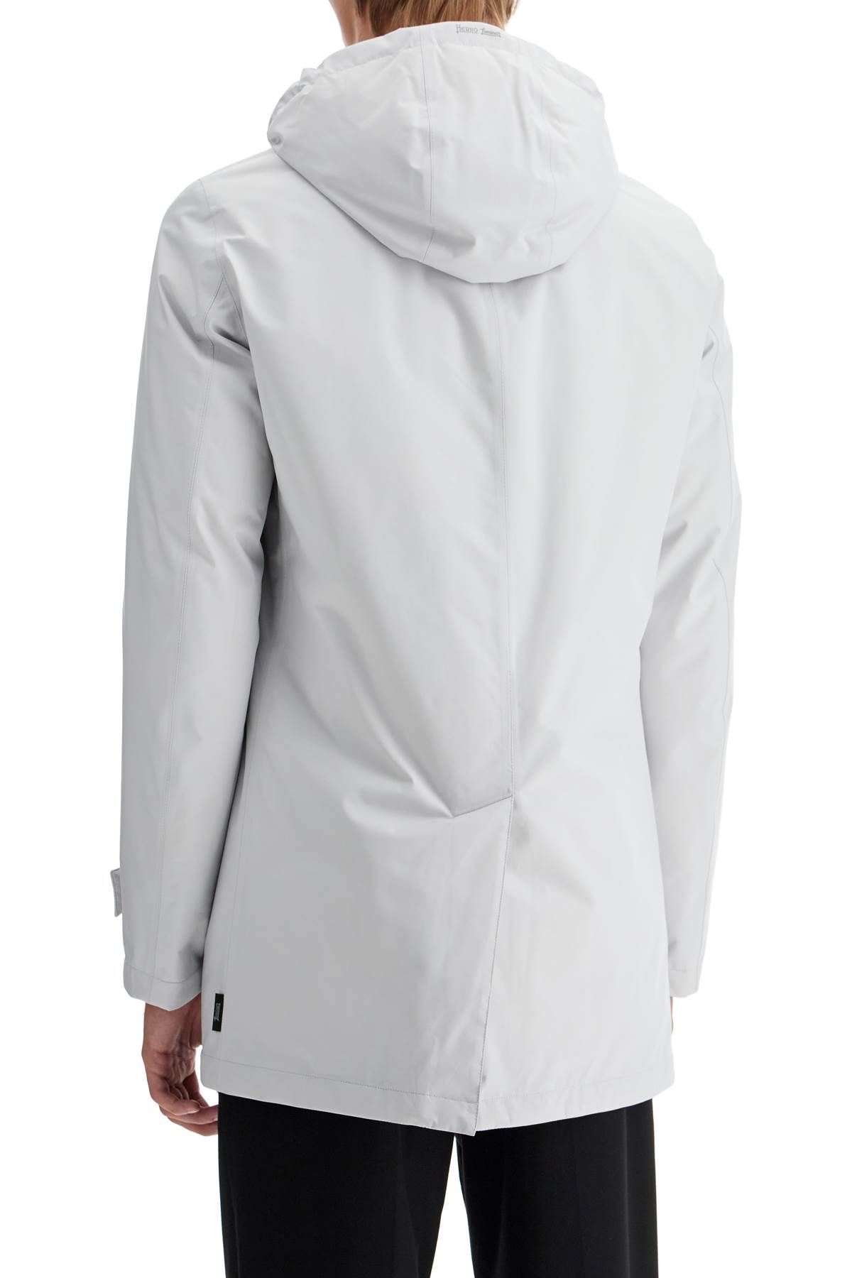 Shop Herno Laminar Laminar Padded Carcoat In Gore-tex 2l In Neutro