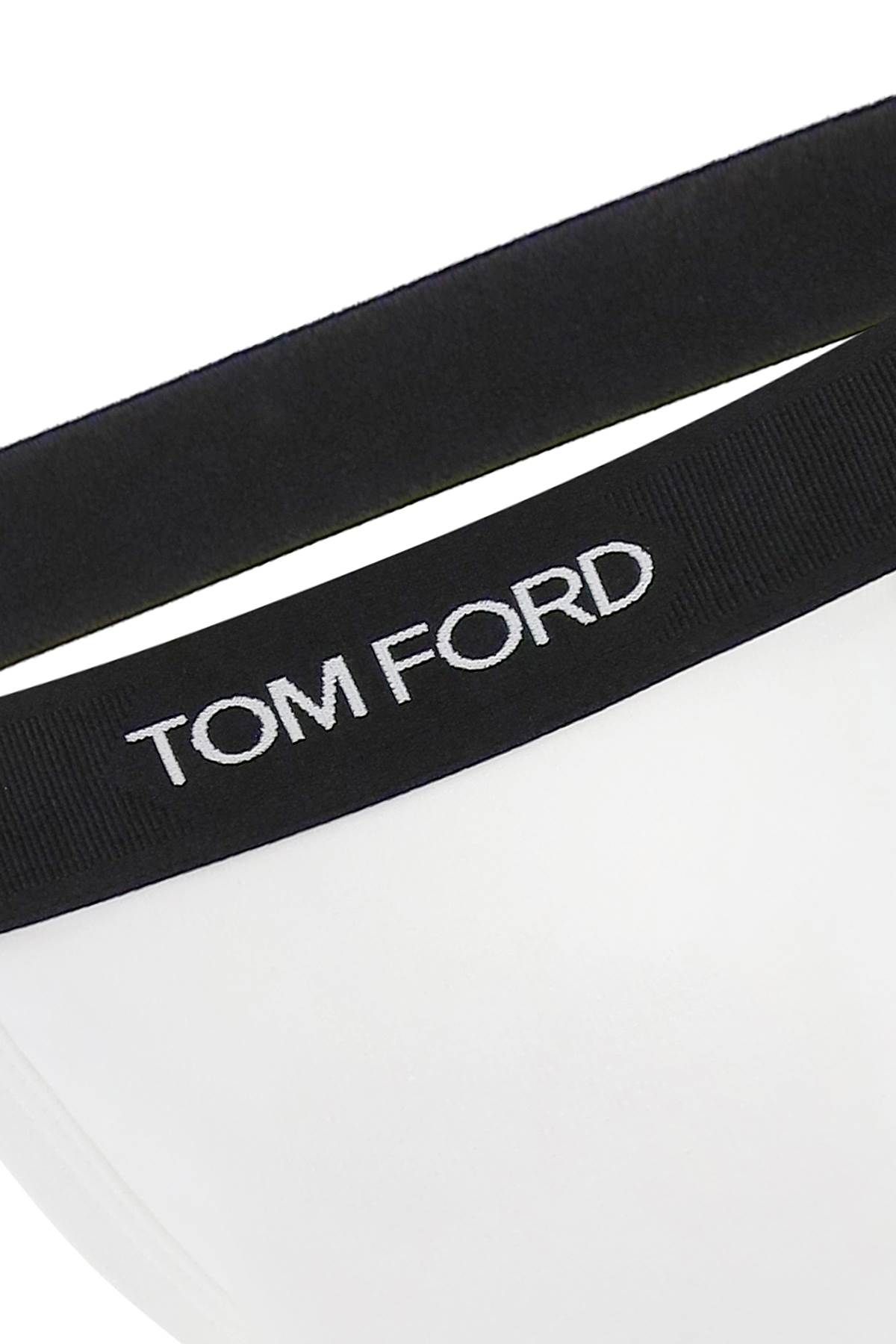 Shop Tom Ford Logo Band Jockstrap With Slip In White
