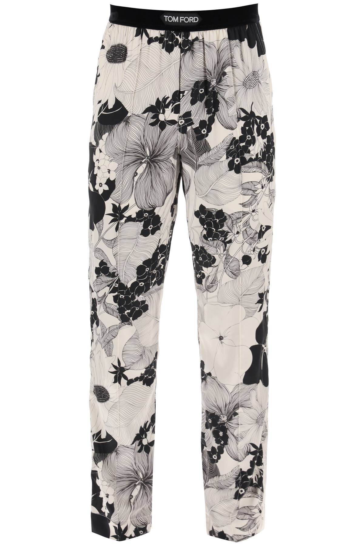 TOM FORD pajama pants in floral silk