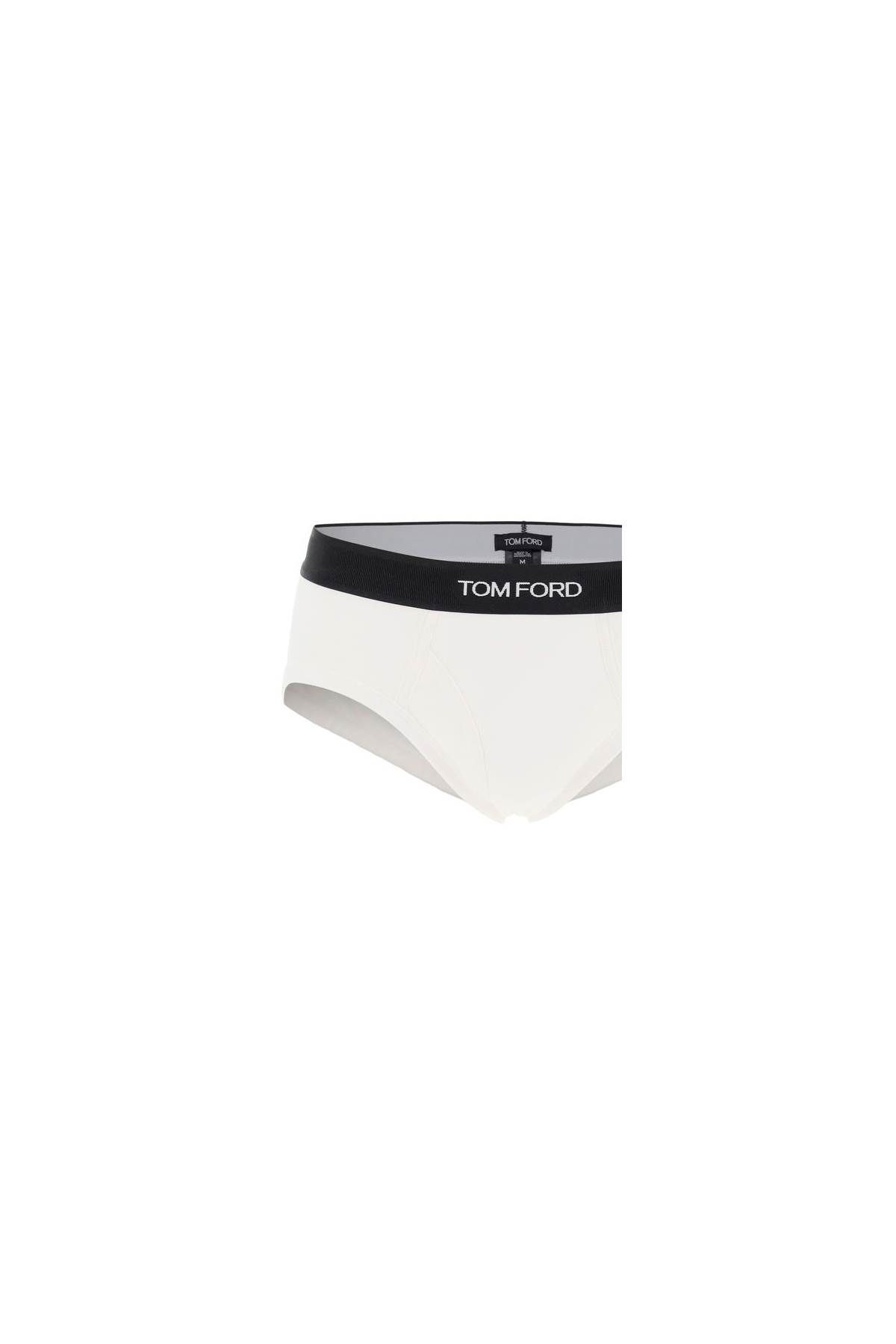 Shop Tom Ford 'bi-pack Logo Band Slip With In White