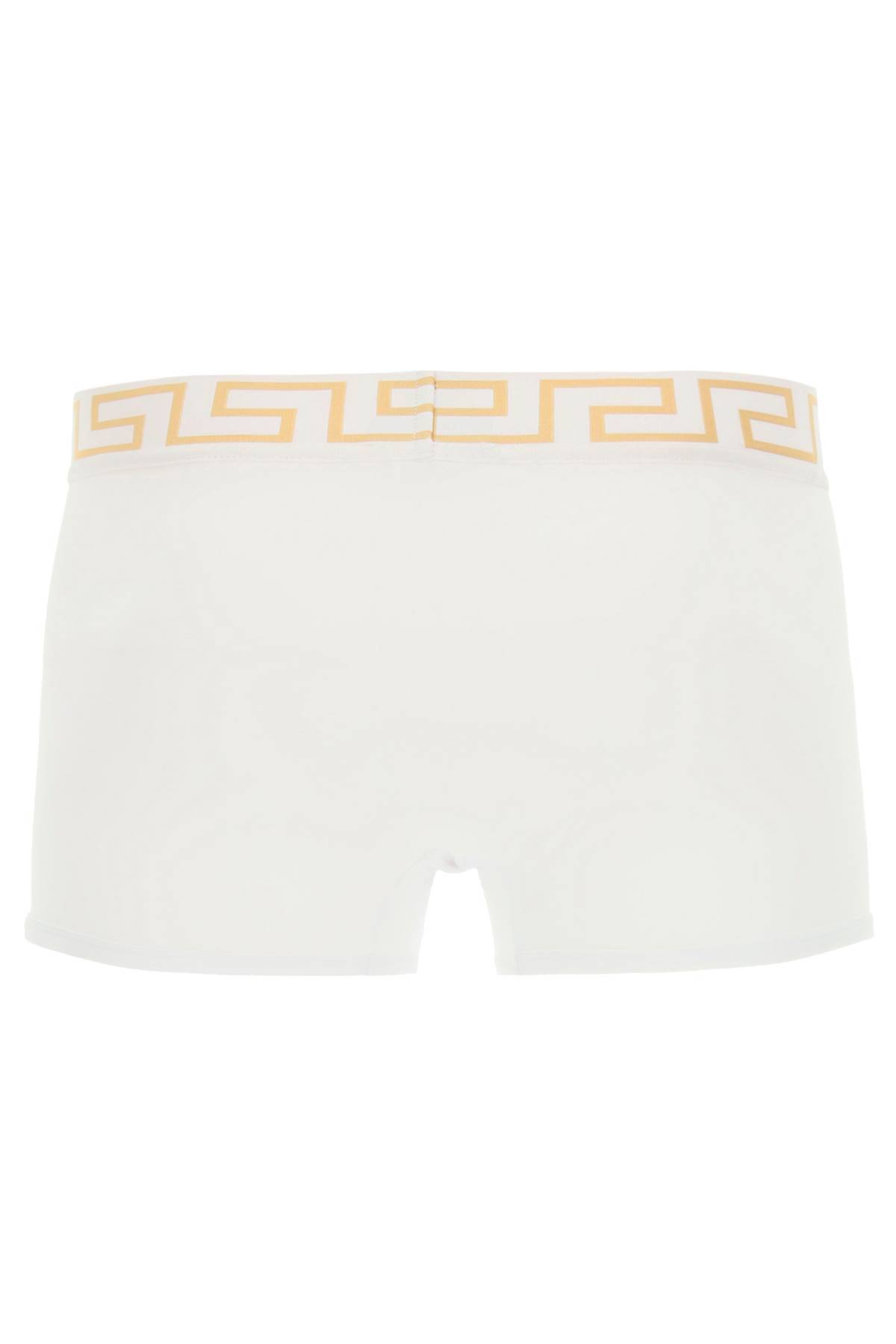 Shop Versace Tri-pack Trunks In White