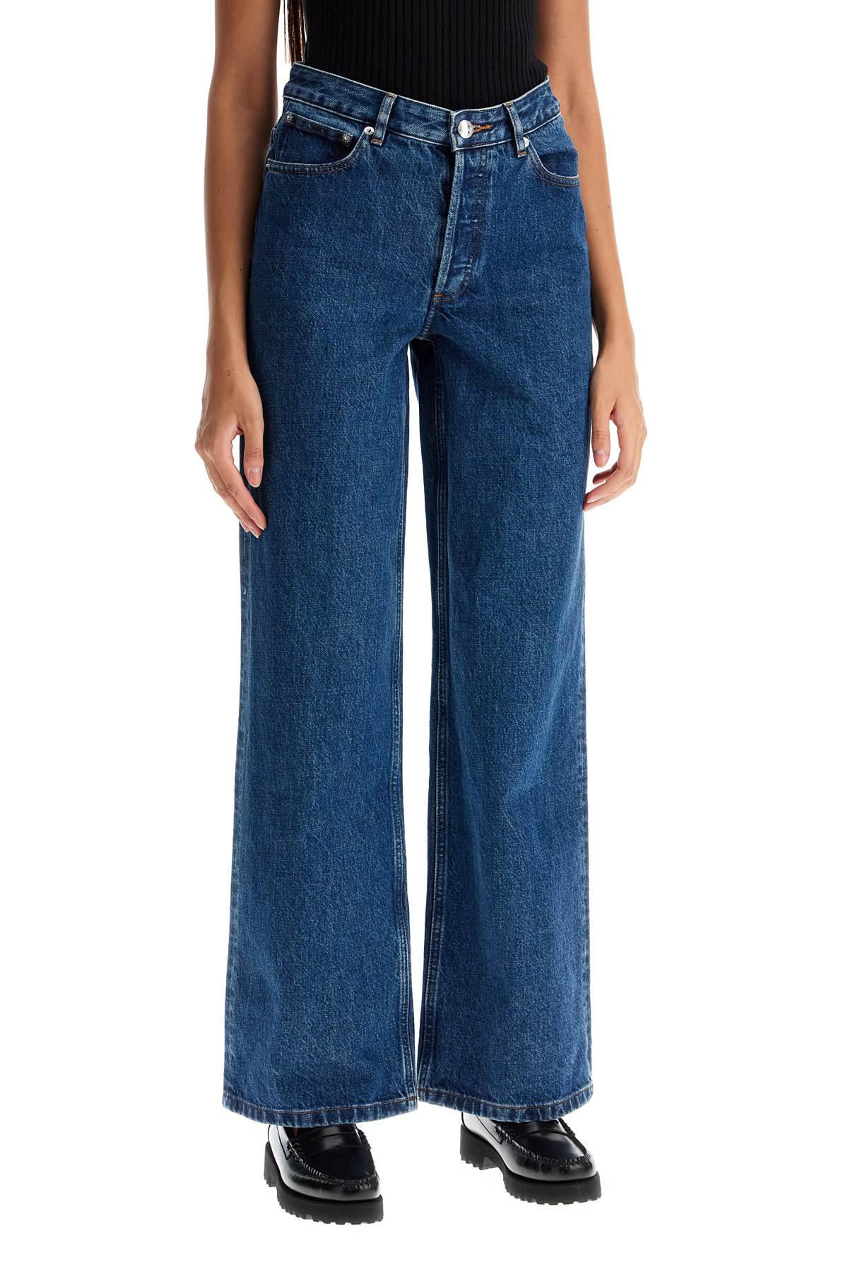 Shop Apc Straight-cut Elisabeth Jeans In Blue