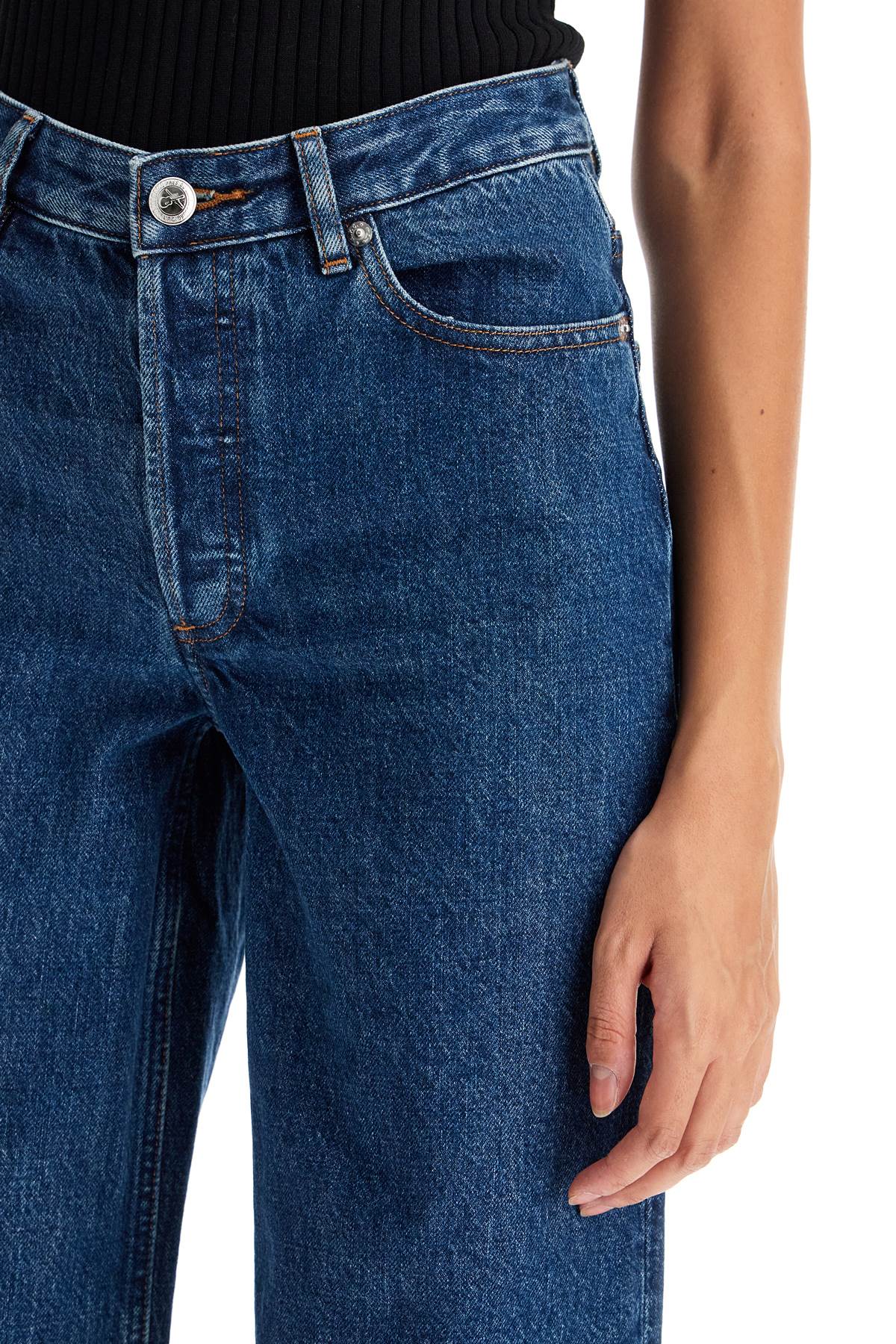 Shop Apc Straight-cut Elisabeth Jeans In Blue