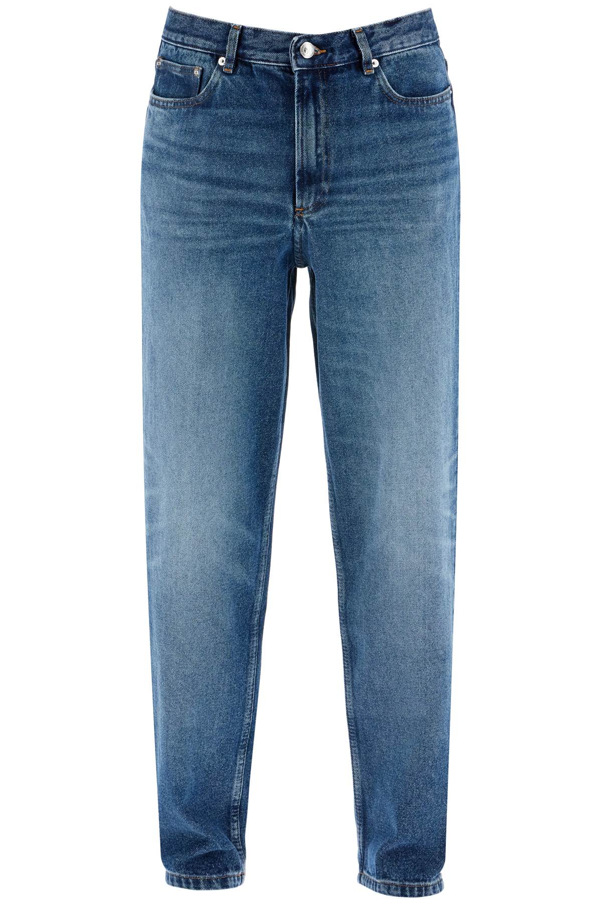 Shop Apc Martin Straight Jeans In Blue