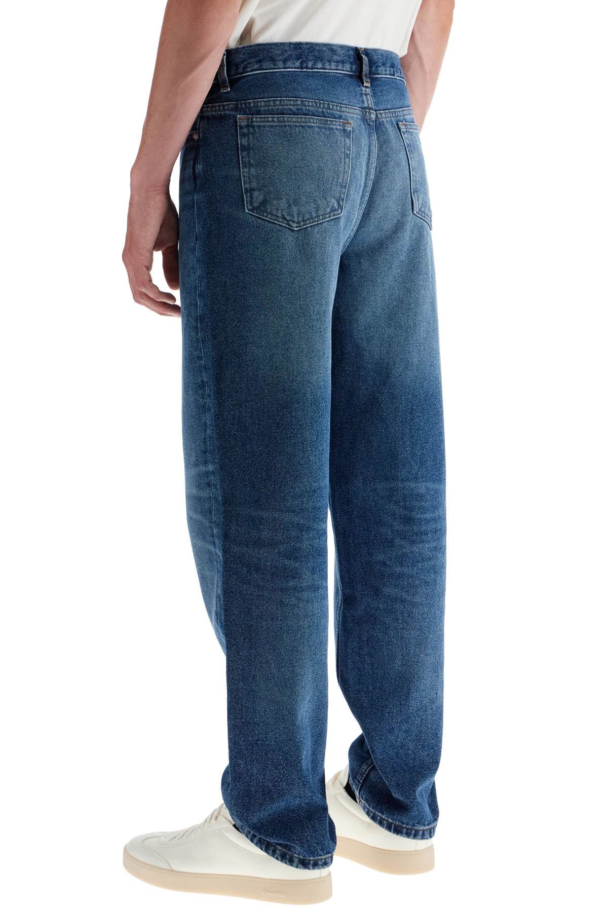 Shop Apc Martin Straight Jeans In Blue