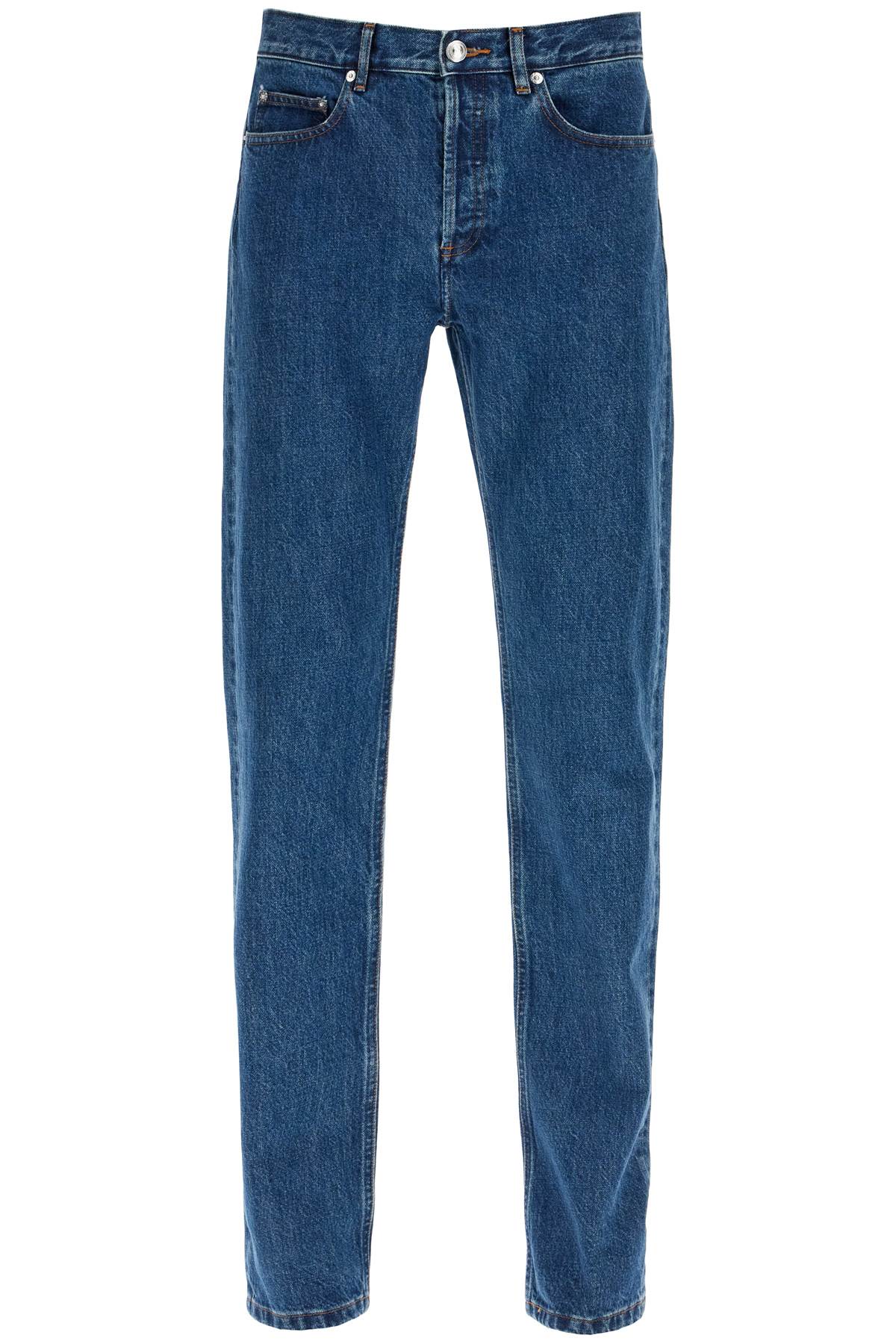 Shop Apc New Standard Straight Jeans In Blue