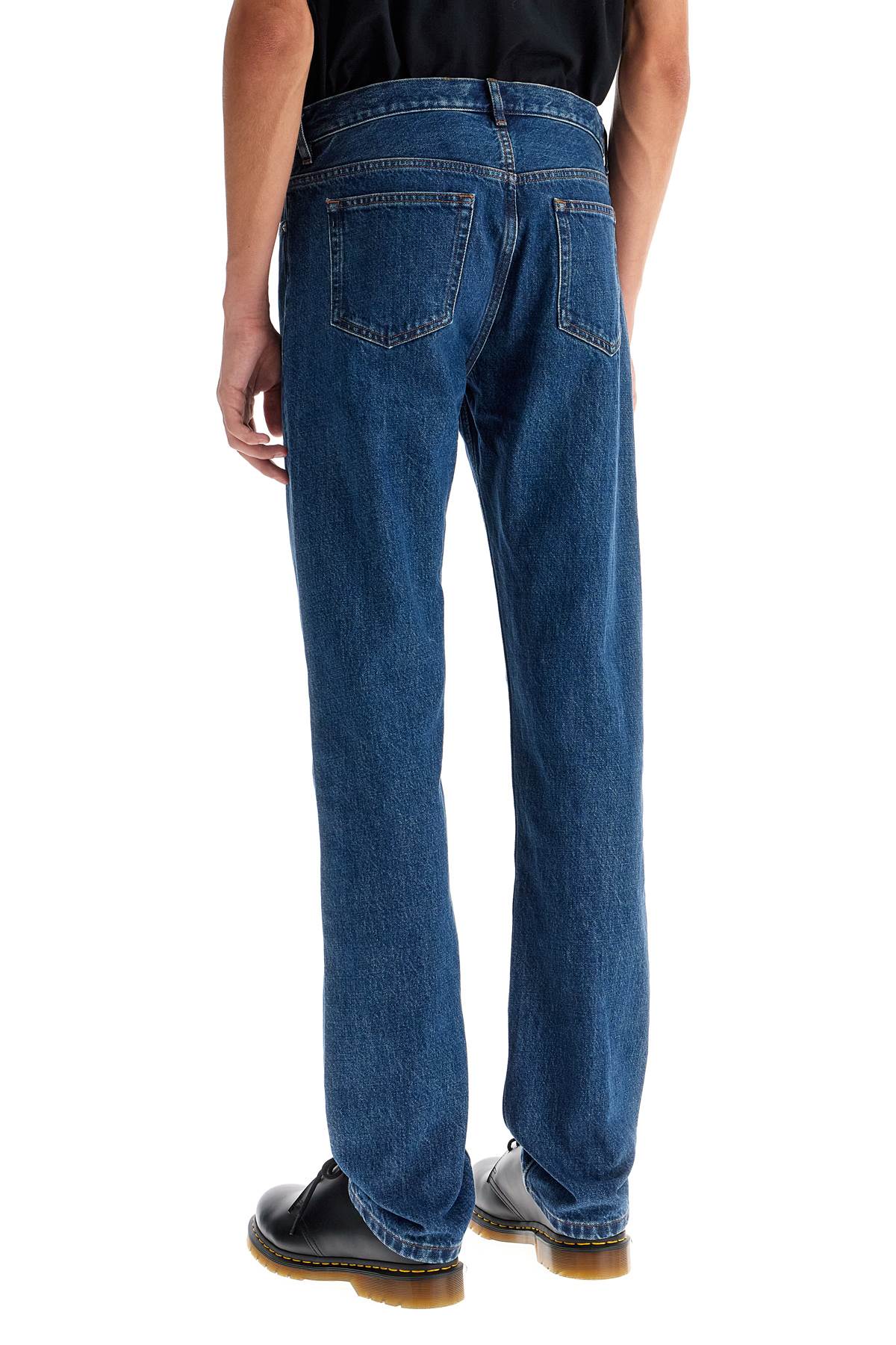 Shop Apc New Standard Straight Jeans In Blue