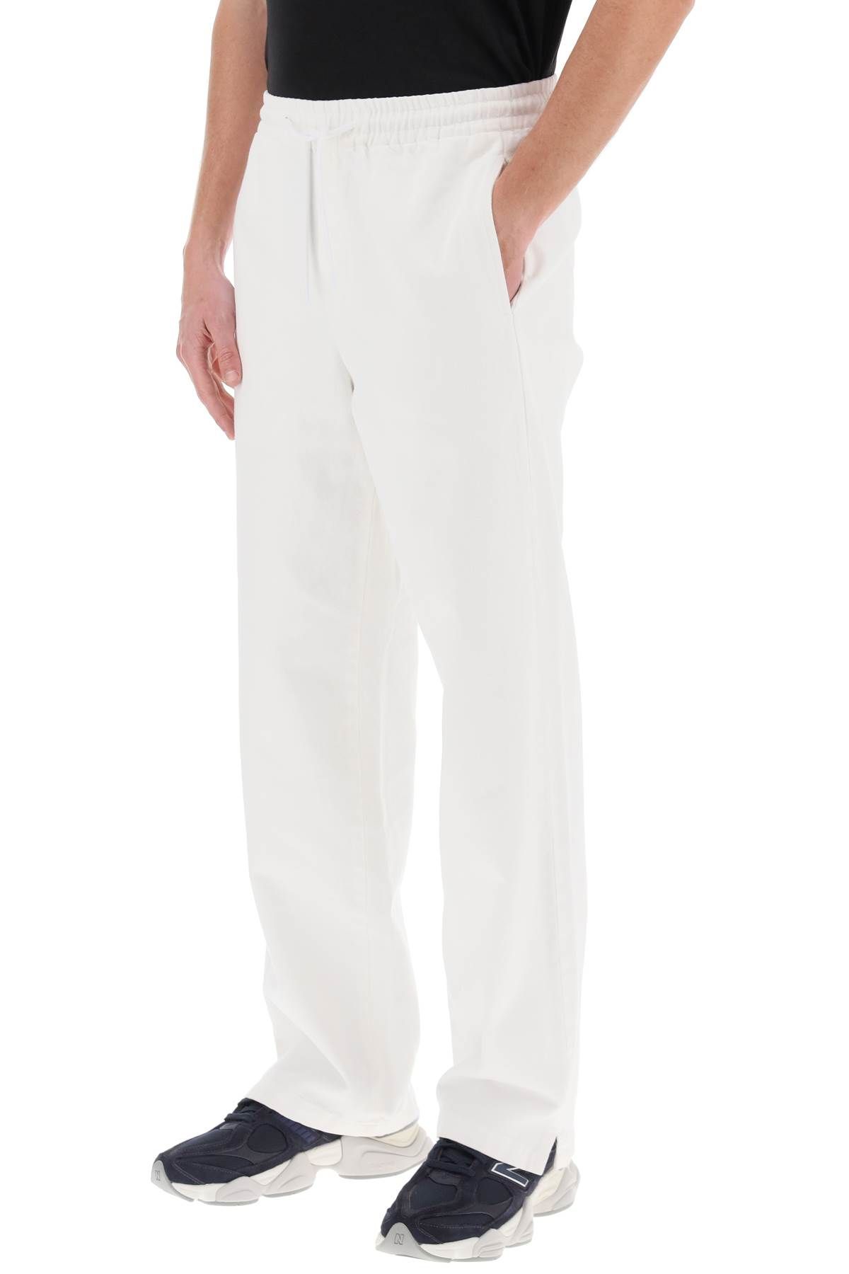 Shop Apc Vincent Jeans With Drawstring Waistband In White