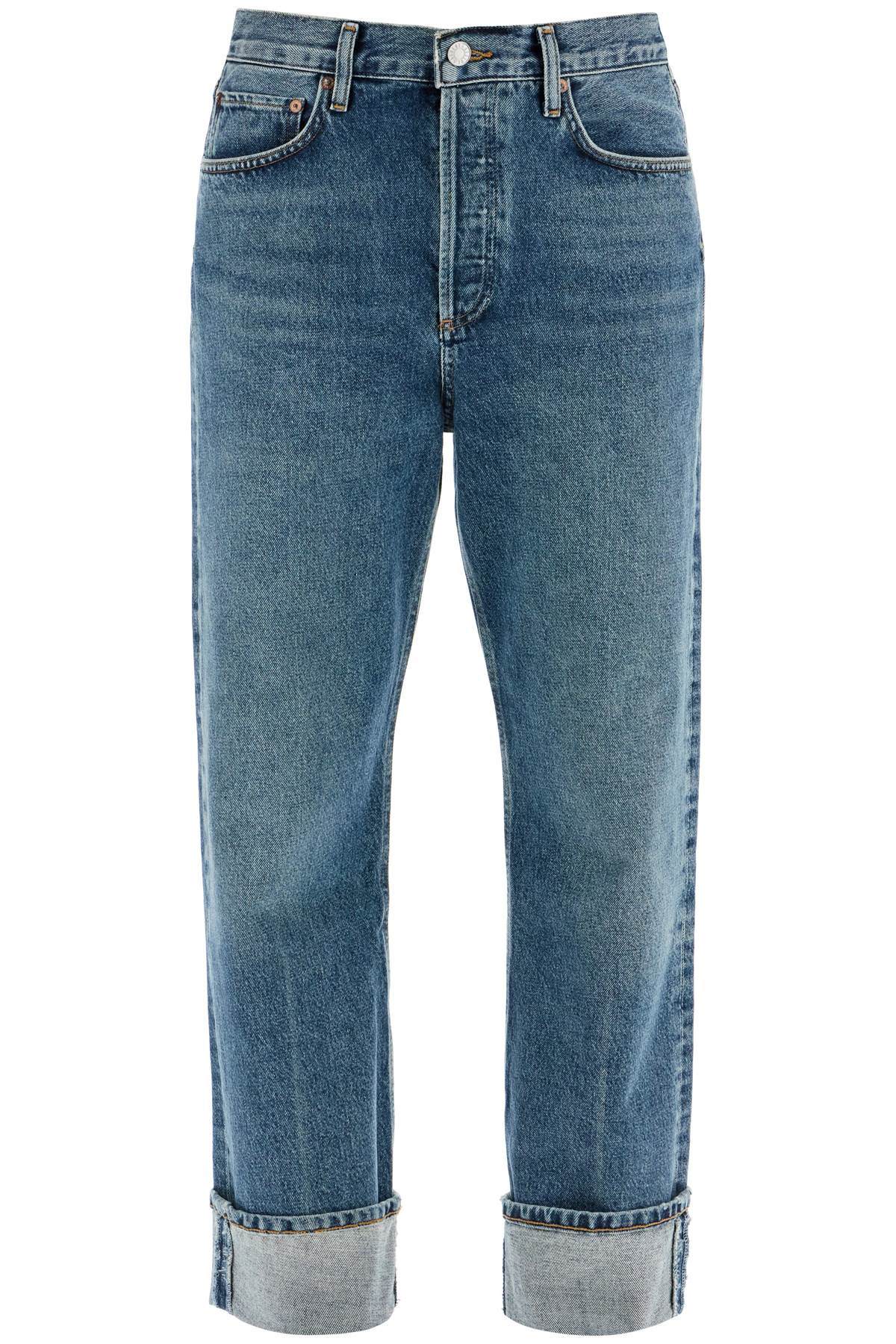 Shop Agolde Ca Straight Low-waist Jeans By Fran In Blue