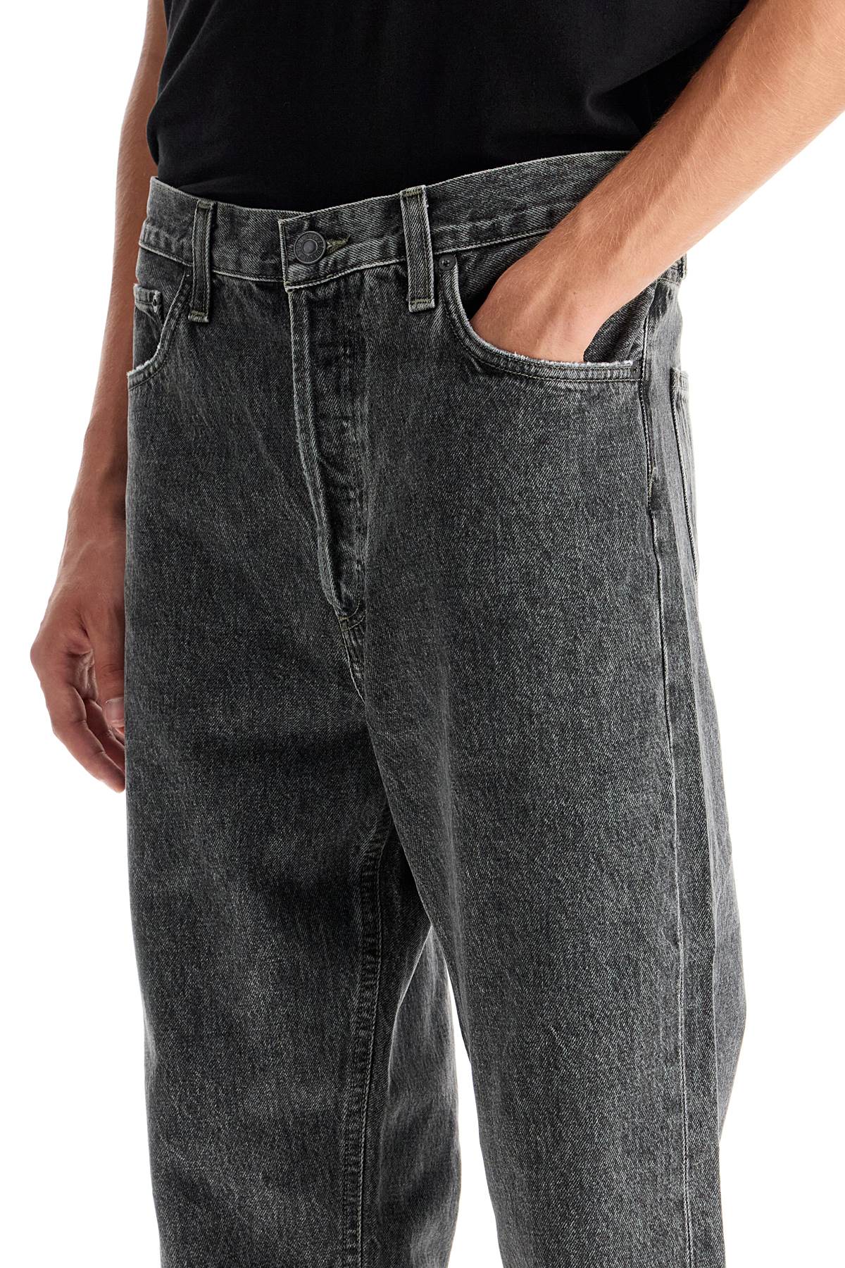 Shop Agolde "fresh 90s Loose Fit Jeans In Grey