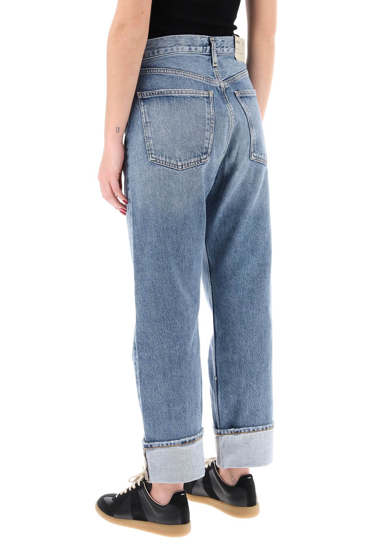 Shop Agolde Ca  Straight Jeans With Low Crotch Fran In Blue
