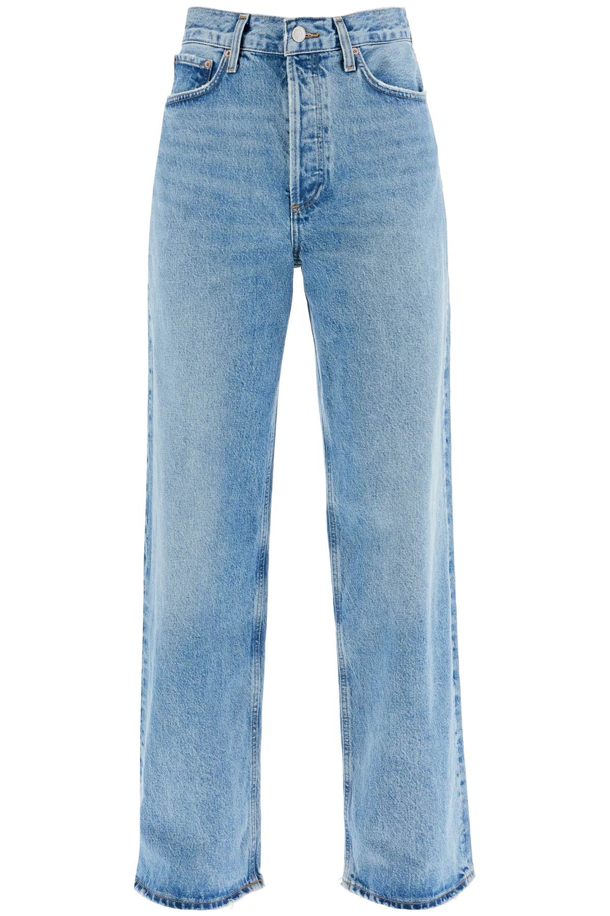 Shop Agolde 'low Slung Baggy' Jeans In Blue