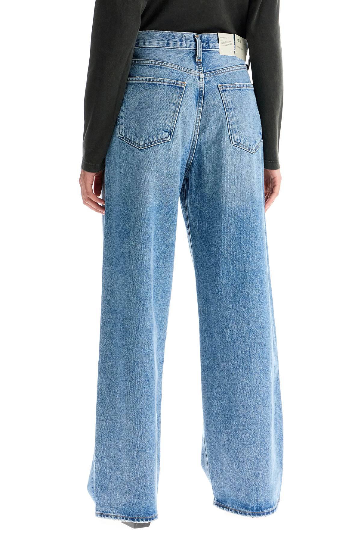 Shop Agolde 'low Slung Baggy' Jeans In Blue